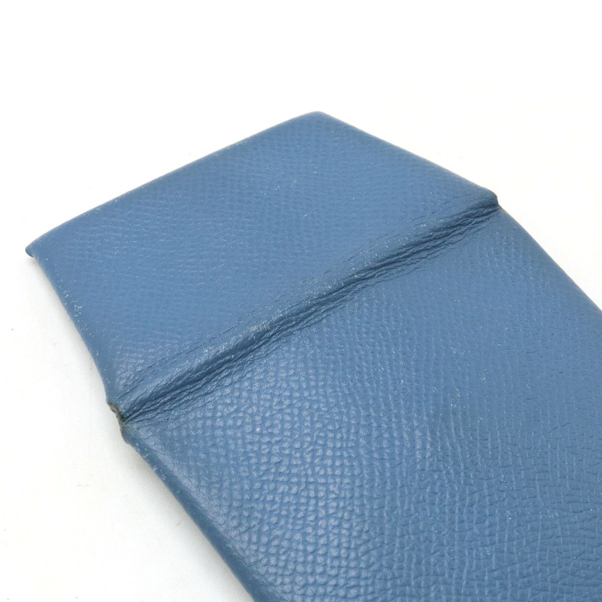 Hermes Hermes Hermes Bastia Coin Case Leather Blue Leather Coin Case in Very Good Condition Size ONE SIZE - 8 Thumbnail