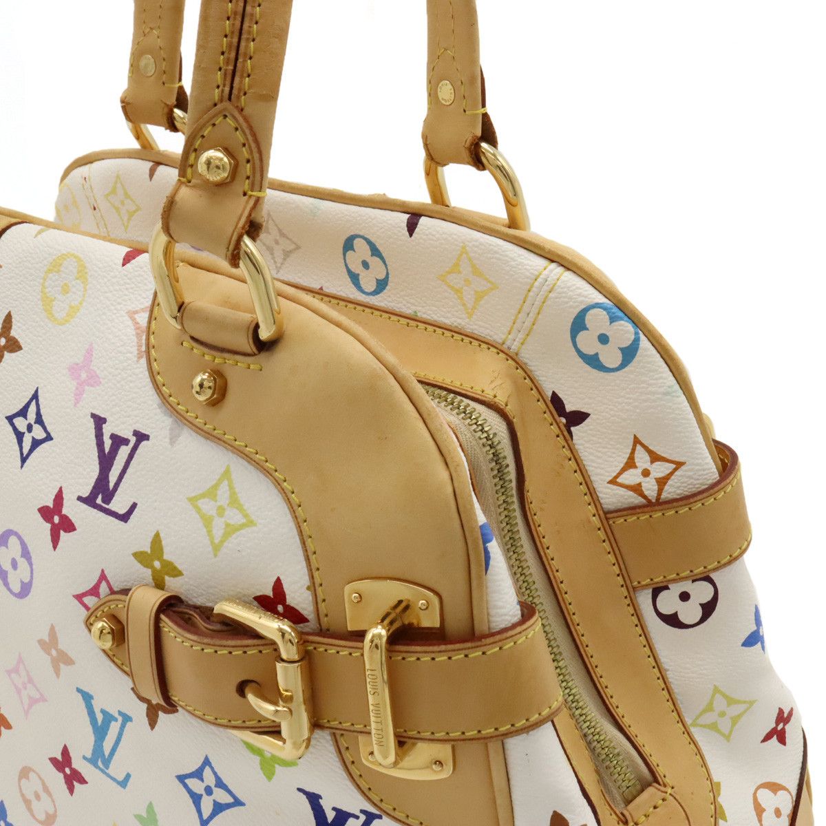 Louis Vuitton Louis Vuitton Louis Vuitton Multicolor Claudia Handbag M40193 Canvas Handbag M40193 in Very Good Condition Size ONE SIZE - 7 Thumbnail