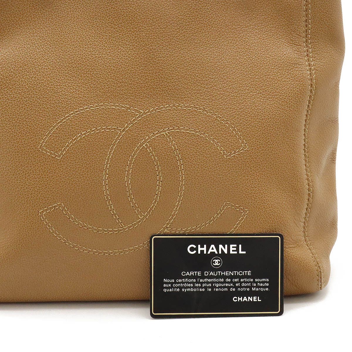 Chanel Chanel Chanel Leather Coco Mark Tote Bag Leather Tote Bag in Very Good Condition Size ONE SIZE - 9 Thumbnail