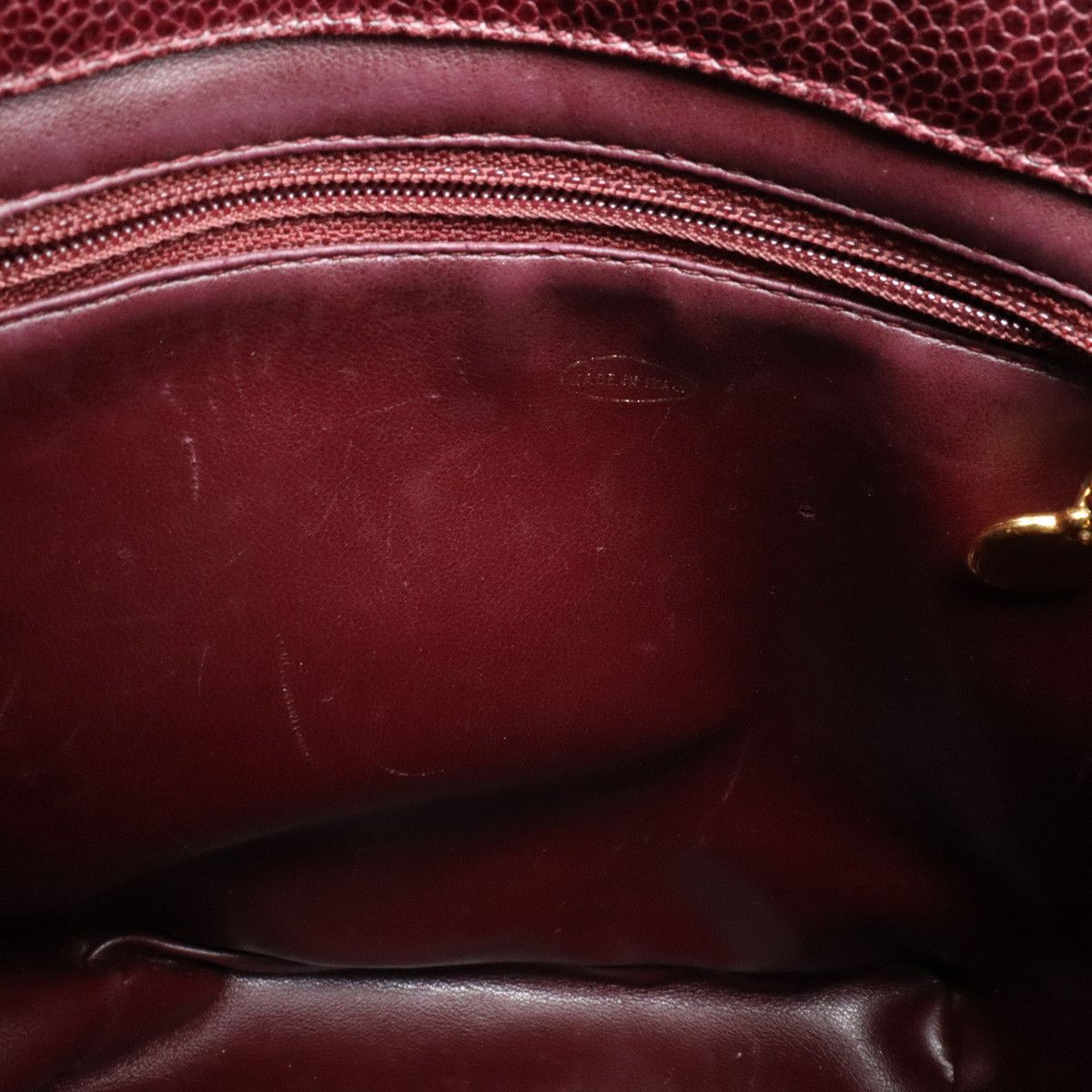 Chanel Chanel Chanel Caviar Skin Triple Coco One Shoulder Bag Leather Shoulder Bag in Very Good Condition Size ONE SIZE - 7 Thumbnail