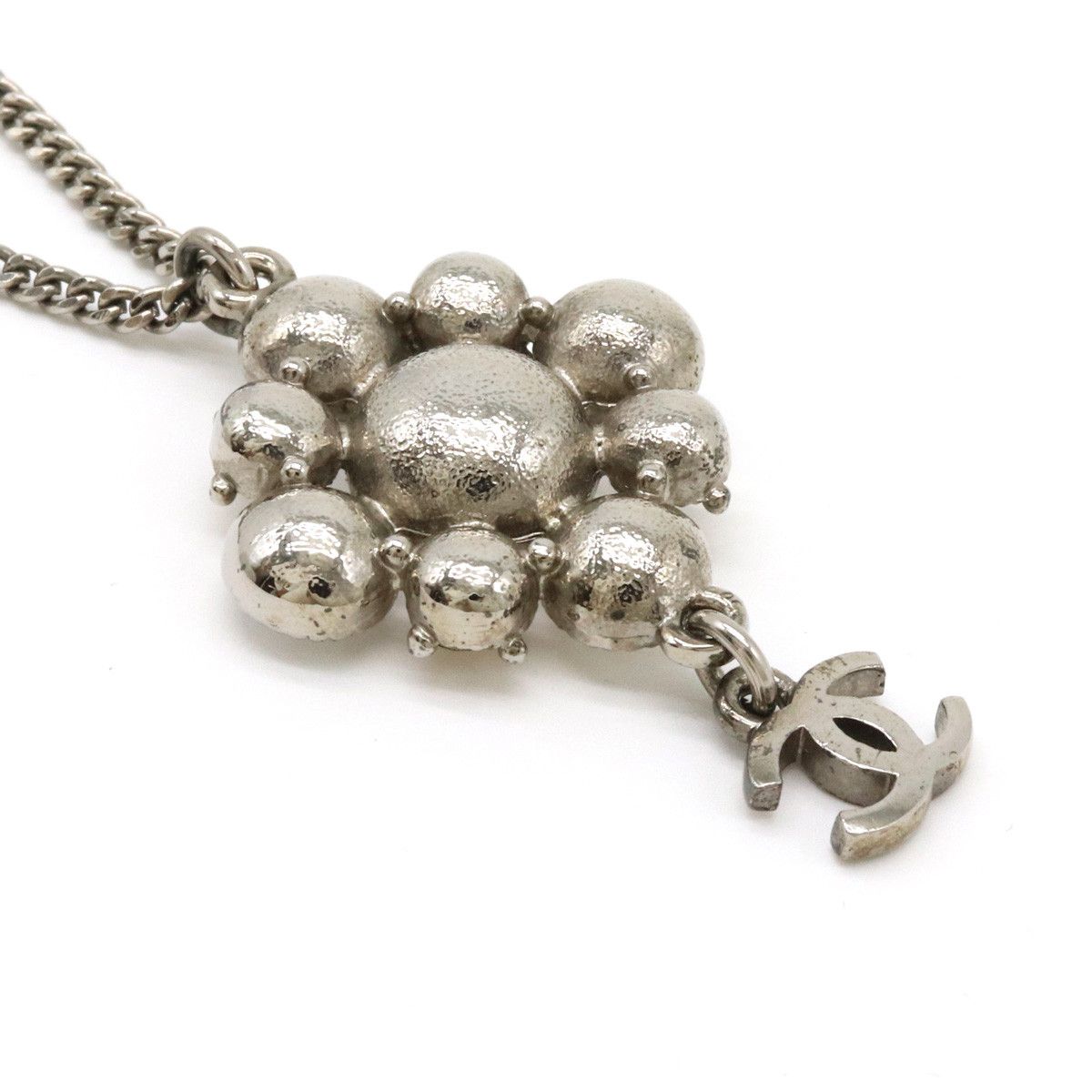 Chanel Chanel Chanel Coco Mark Necklace Metal Rhinestone Metal Necklace in Great Condition Size ONE SIZE - 4 Thumbnail