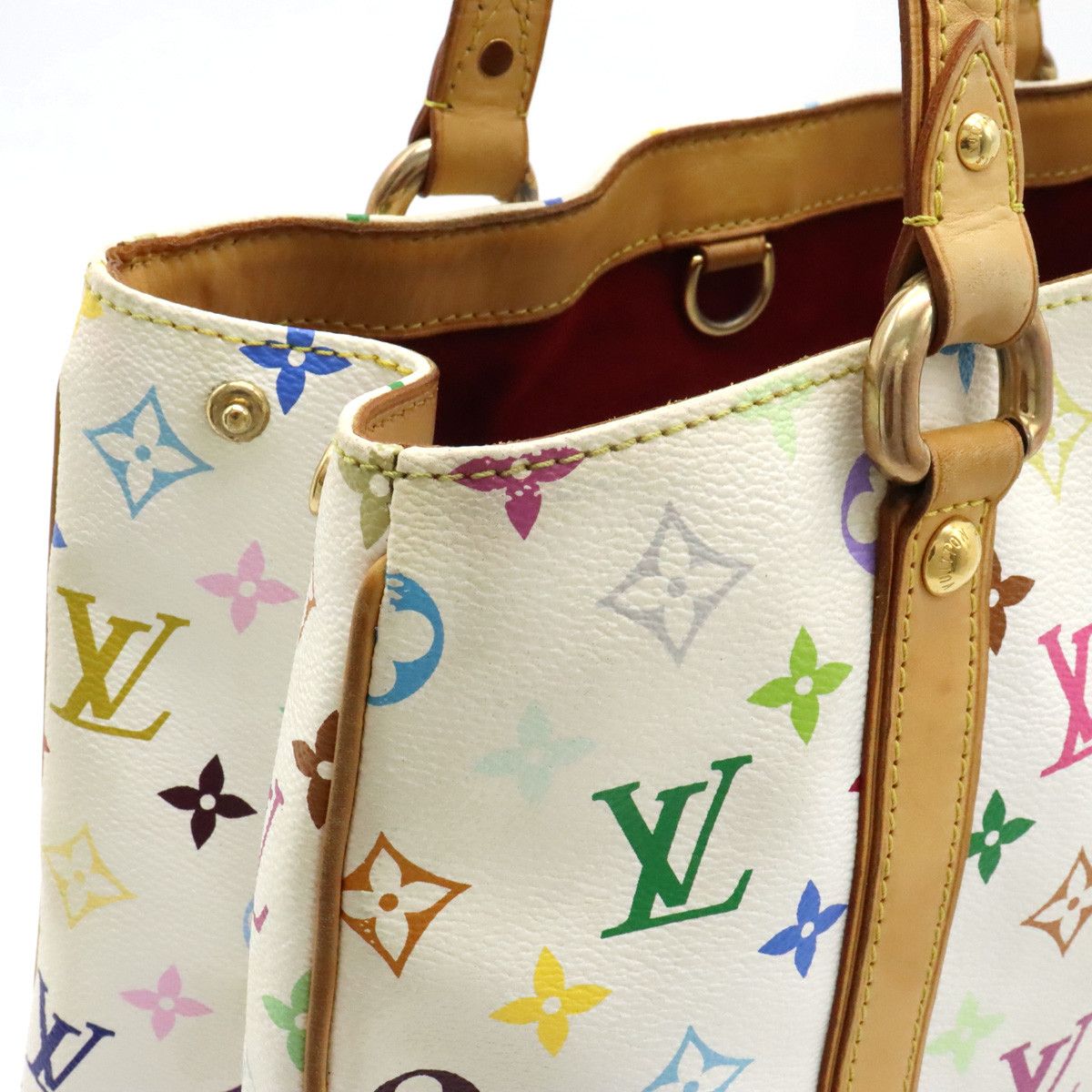 Louis Vuitton Louis Vuitton Louis Vuitton Monogram Multicolor Aurelia MM Tote Bag M40094 Canvas Tote Bag M40094 in Good Condition Size ONE SIZE - 5 Thumbnail