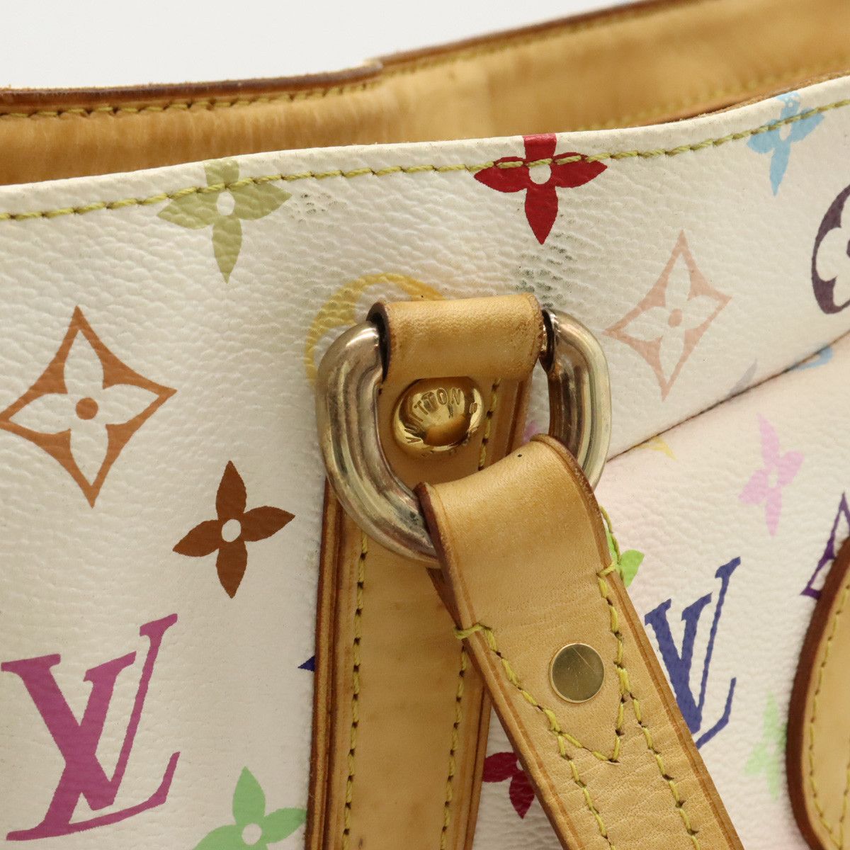 Louis Vuitton Louis Vuitton Louis Vuitton Monogram Multicolor Aurelia MM Tote Bag M40094 Canvas Tote Bag M40094 in Good Condition Size ONE SIZE - 9 Thumbnail