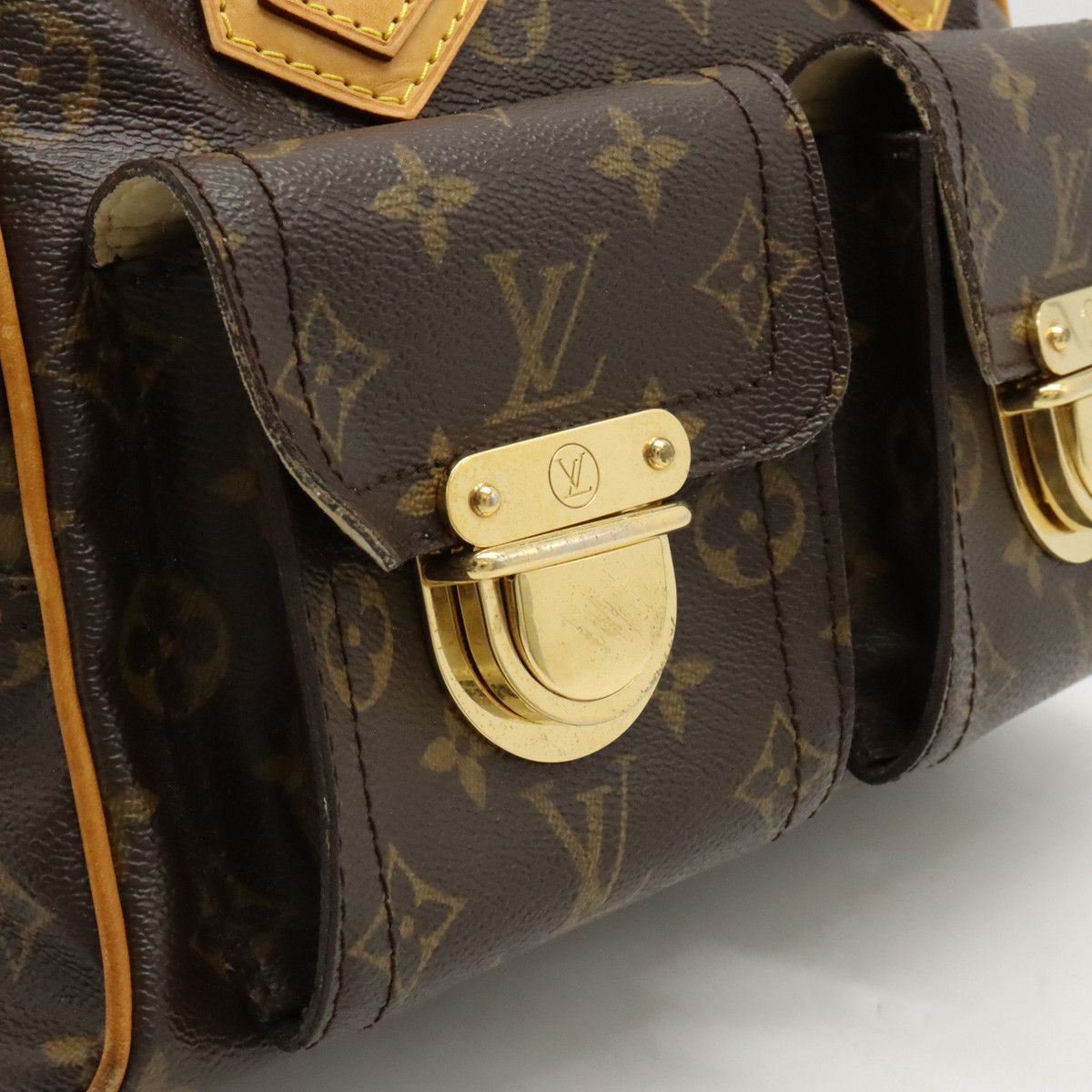 Louis Vuitton Louis Vuitton Louis Vuitton Monogram Manhattan PM Handbag M40026 Canvas Handbag M40026 in Very Good Condition Size ONE SIZE - 8 Thumbnail