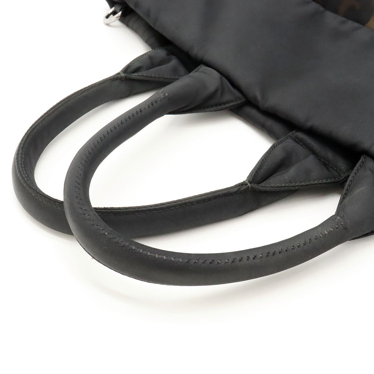 Prada Prada Prada Nylon/Leather Reversible 2WAY Tote Bag BN1959 Canvas Tote Bag BN1959 in Good Condition Size ONE SIZE - 4 Thumbnail