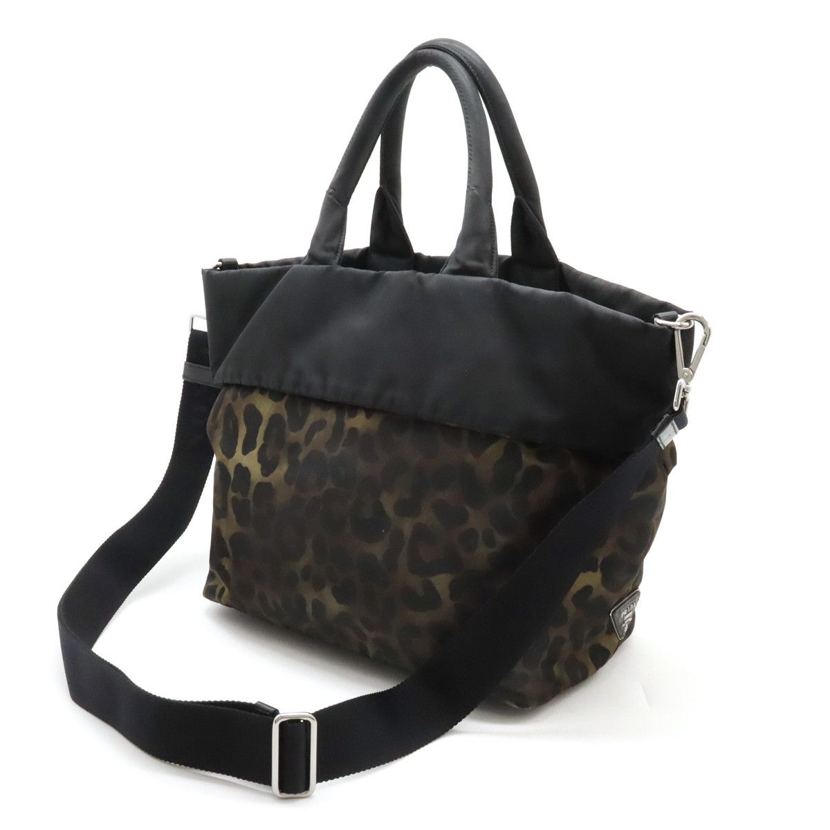 Prada Prada Prada Nylon/Leather Reversible 2WAY Tote Bag BN1959 Canvas Tote Bag BN1959 in Good Condition Size ONE SIZE - 2 Thumbnail