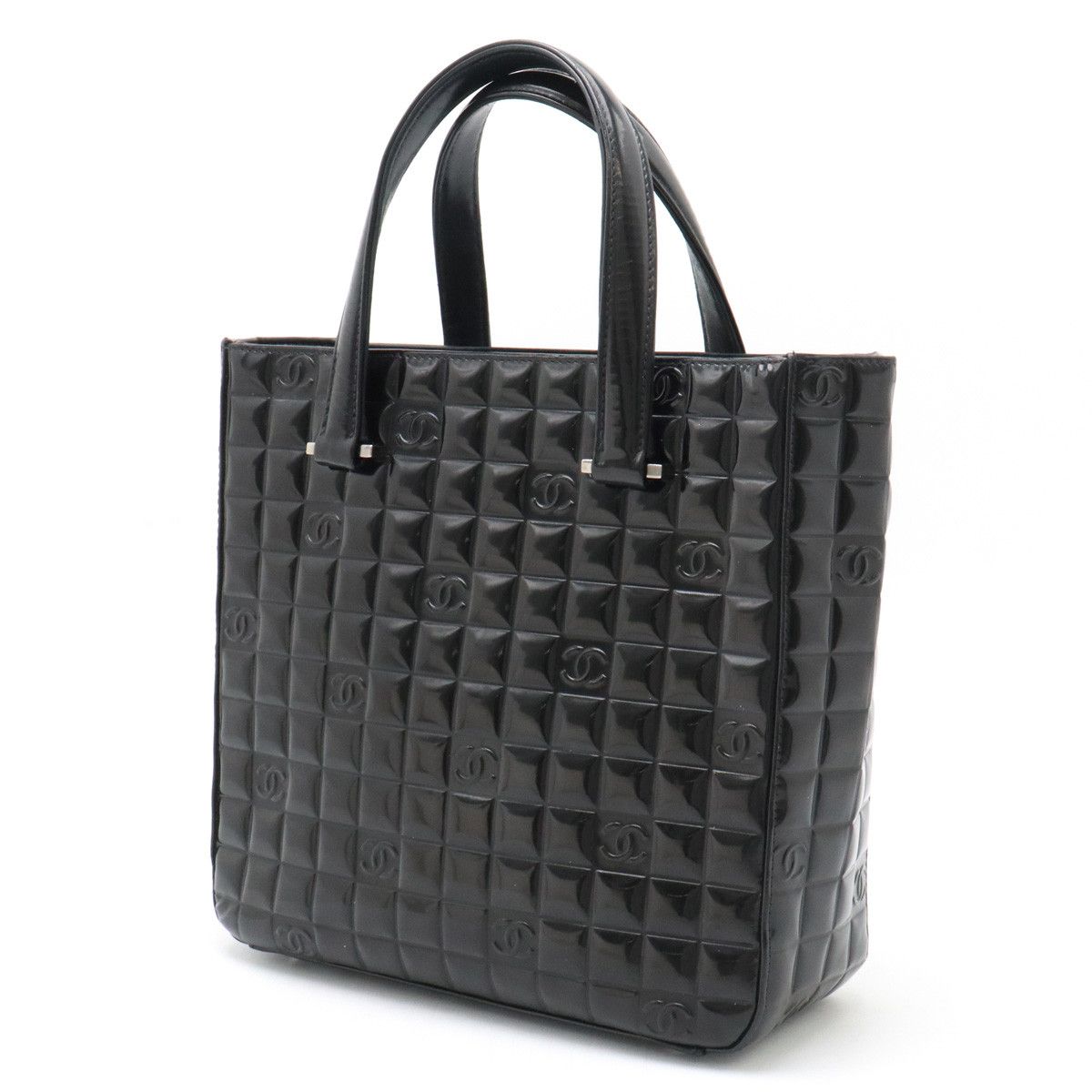 Chanel Chanel Chanel Patent Leather Chocobar Tote Bag A20131 Leather Handbag A20131 in Very Good Condition Size ONE SIZE - 2 Thumbnail