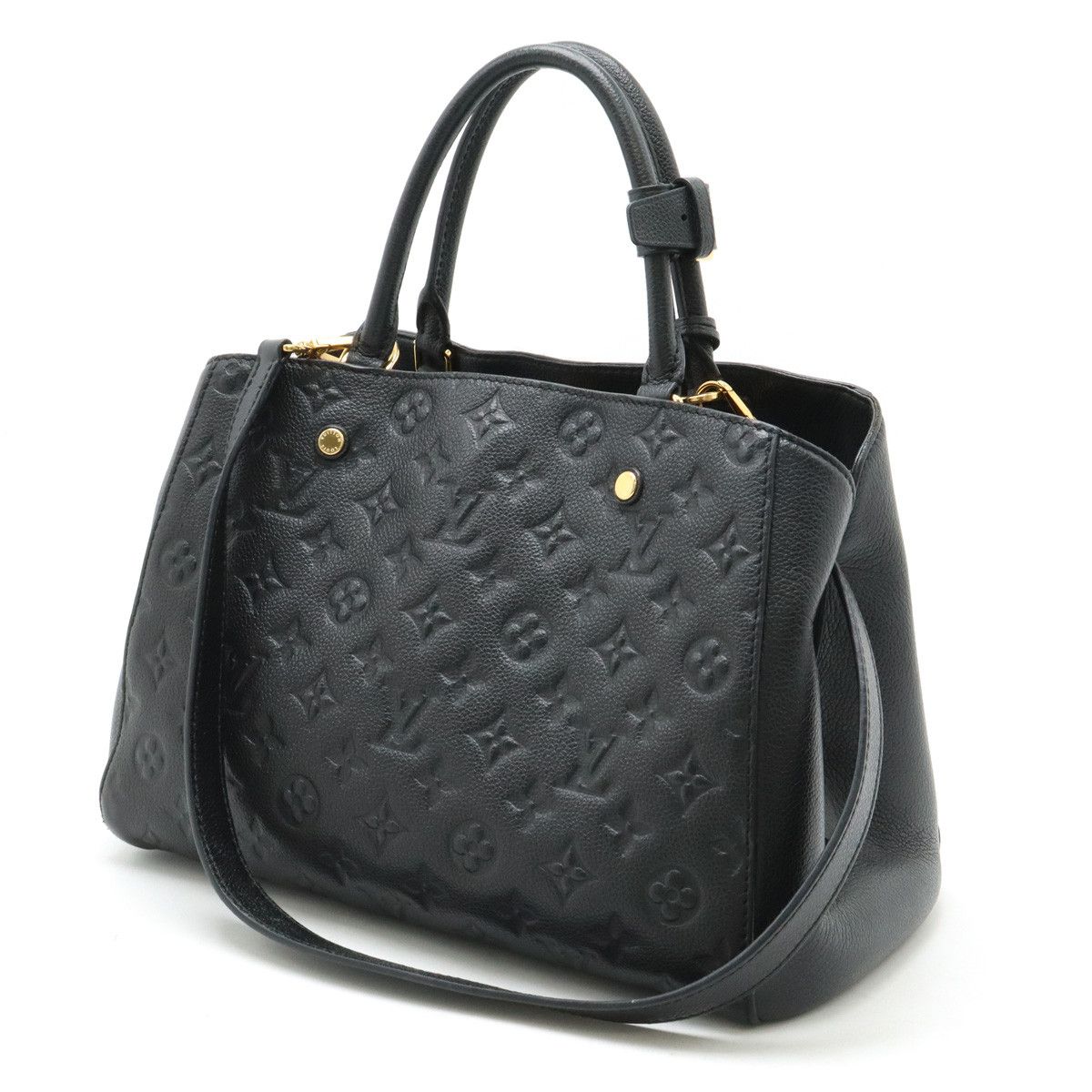 Louis Vuitton Louis Vuitton Louis Vuitton Monogram Empreinte Montaigne MM Handbag M41048 Leather Handbag M41048 in Very Good Condition Size ONE SIZE - 2 Thumbnail