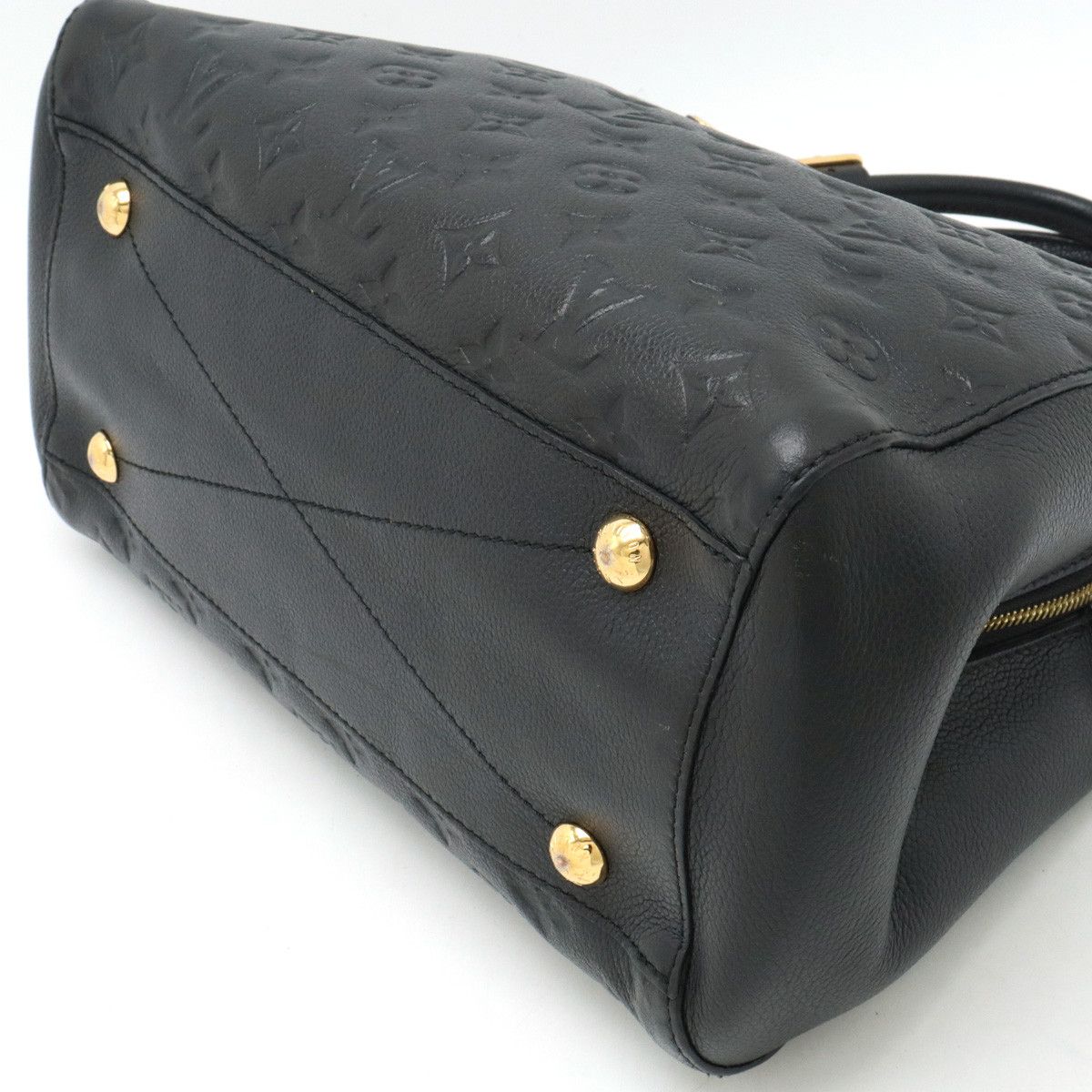 Louis Vuitton Louis Vuitton Louis Vuitton Monogram Empreinte Montaigne MM Handbag M41048 Leather Handbag M41048 in Very Good Condition Size ONE SIZE - 3 Thumbnail