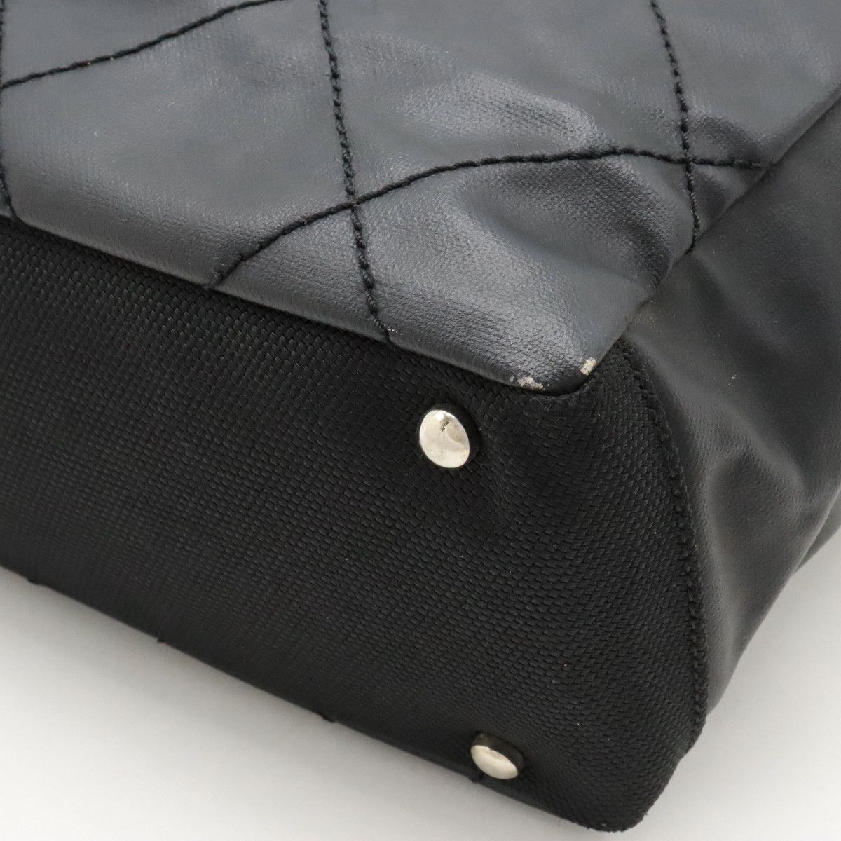 Chanel Chanel Chanel Paris Biarritz Tote PM Coated Canvas/Leather A34208 Canvas Tote Bag A34208 in Good Condition Size ONE SIZE - 3 Thumbnail