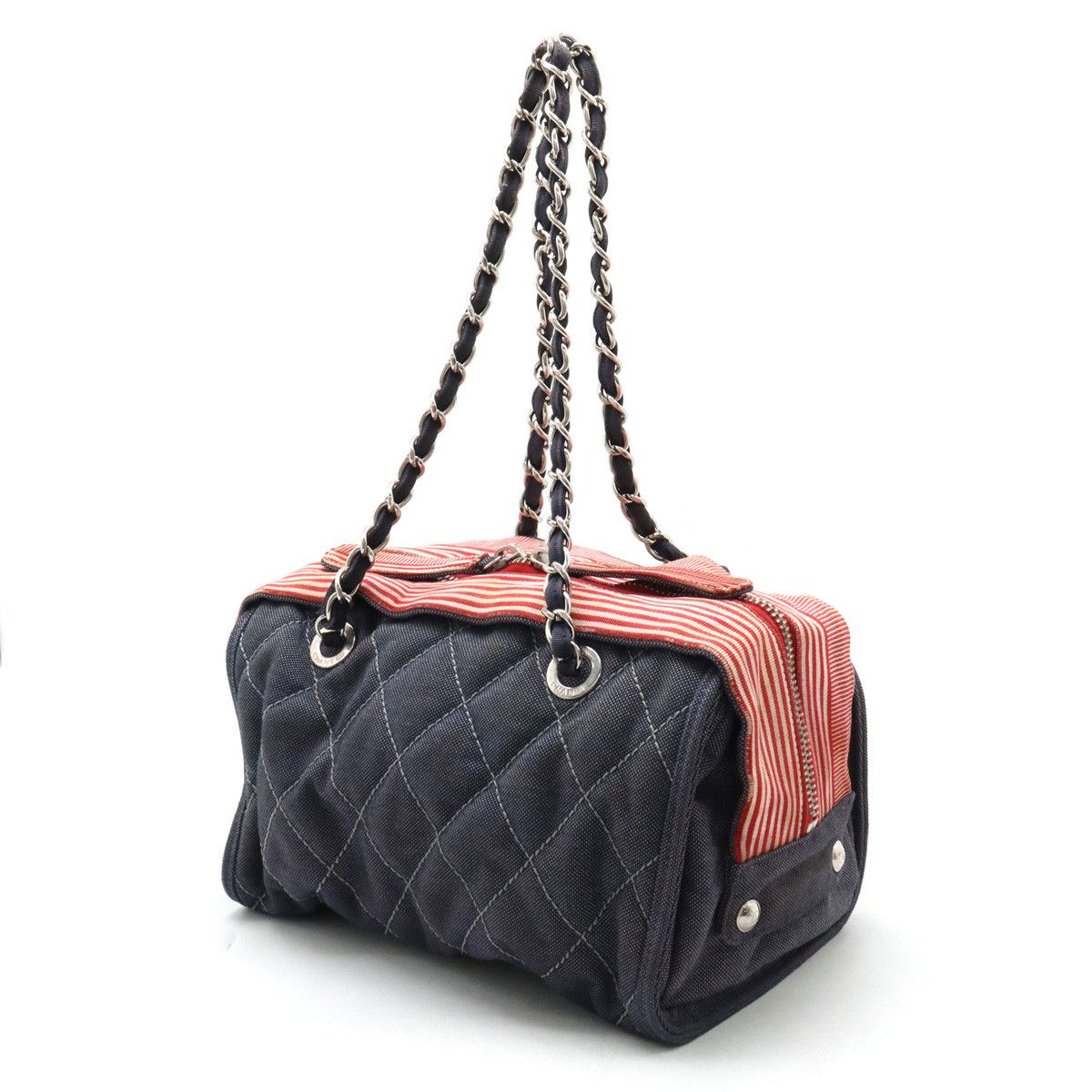 Chanel Chanel Chanel Denim Cruise Line Coco Mark Shoulder Bag A47955 Denim Crossbody Bag A47955 in Good Condition Size ONE SIZE - 2 Thumbnail