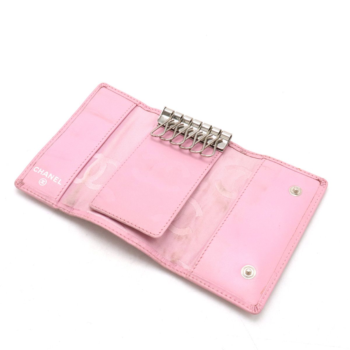 Chanel Chanel Chanel Cambon Line Soft Calf 6 Key Case A26723 Leather Key Holder A26723 in Very Good Condition Size ONE SIZE - 4 Thumbnail