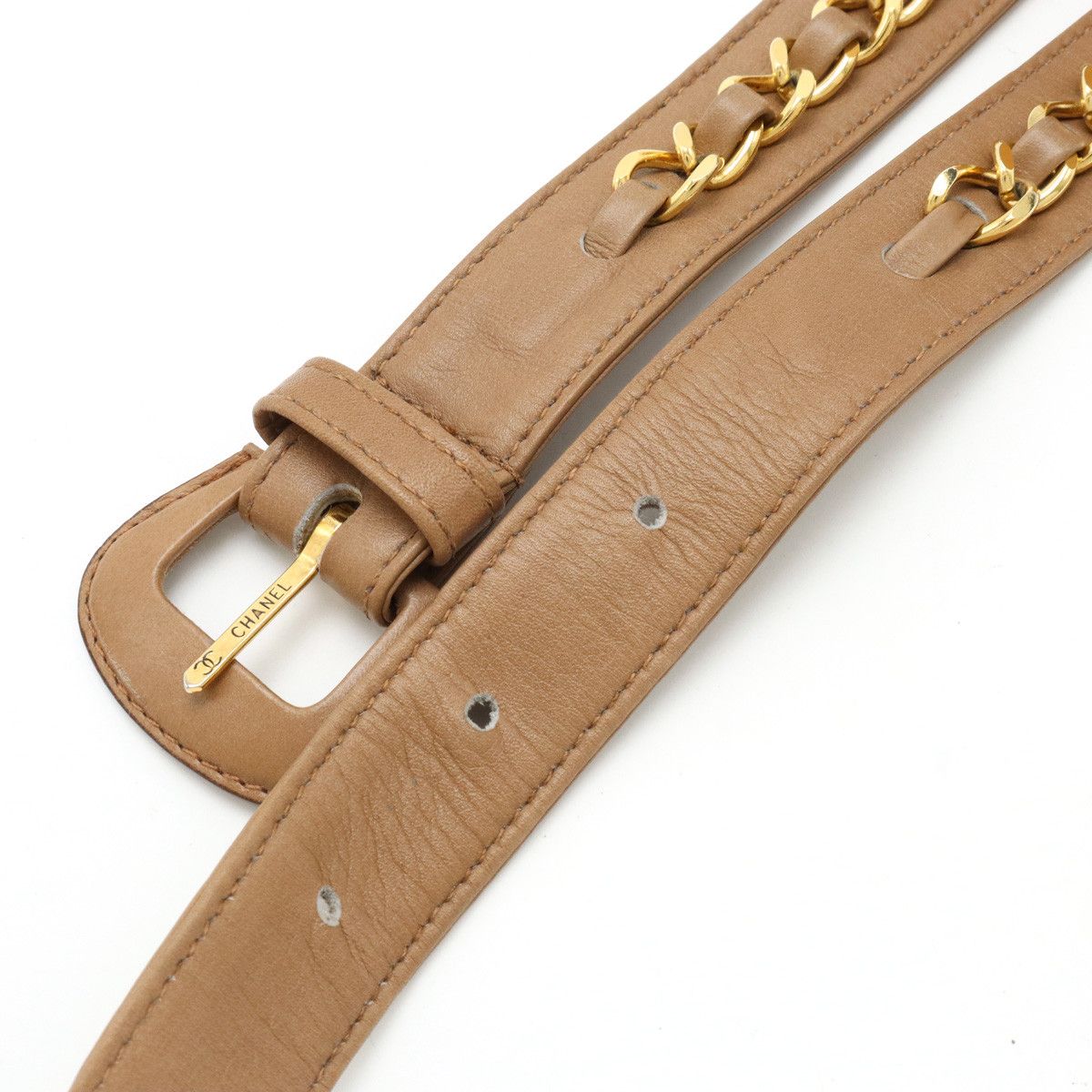 Chanel Chanel Chanel Matelasse Coco Mark Leather Belt Bag Waist Pouch Leather Belt Bag in Very Good Condition Size ONE SIZE - 4 Thumbnail