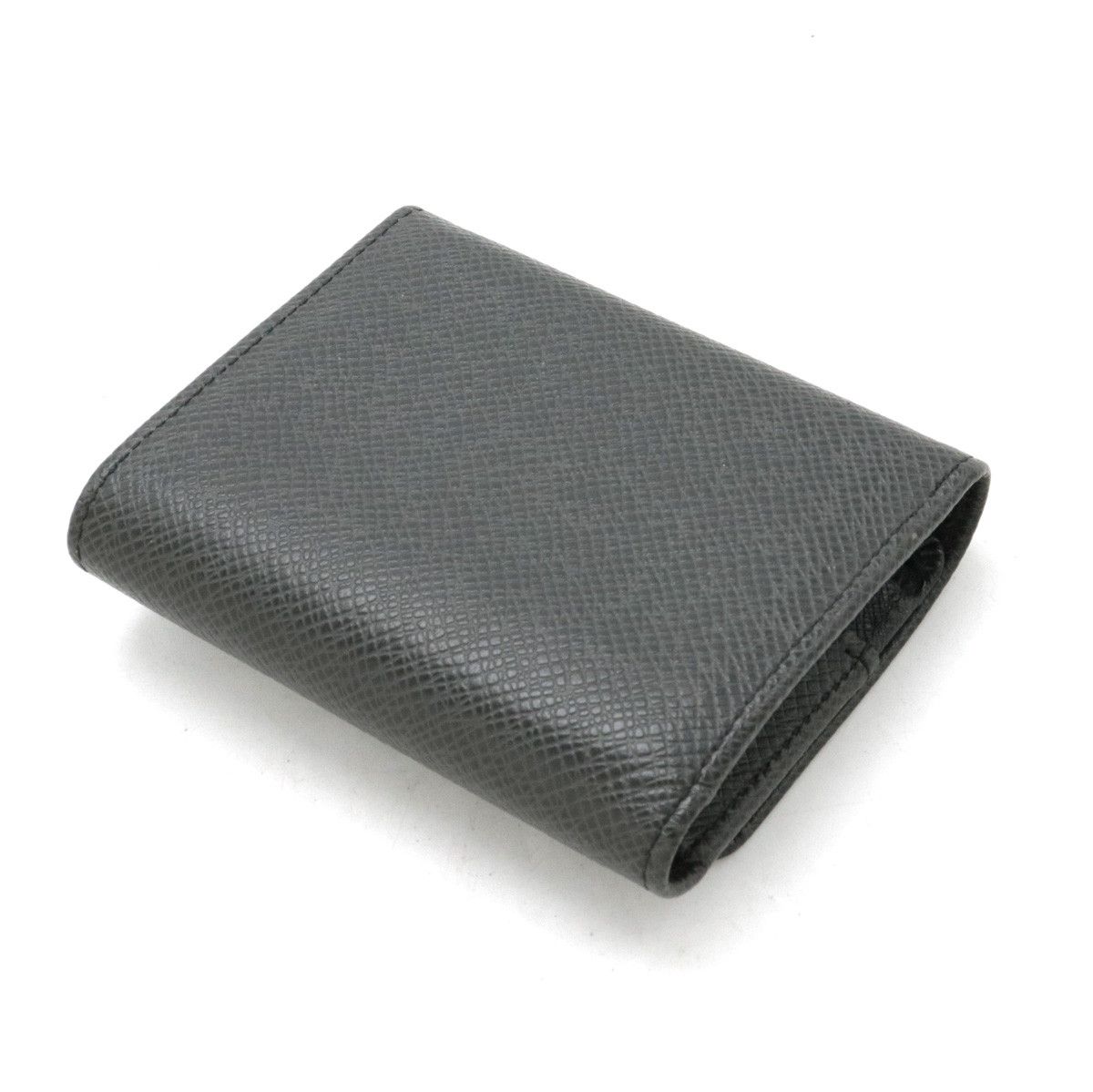 Louis Vuitton Louis Vuitton Louis Vuitton Taiga Leather Coin Case Black M32562 Leather Short Wallet M32562 in Very Good Condition Size ONE SIZE - 2 Thumbnail