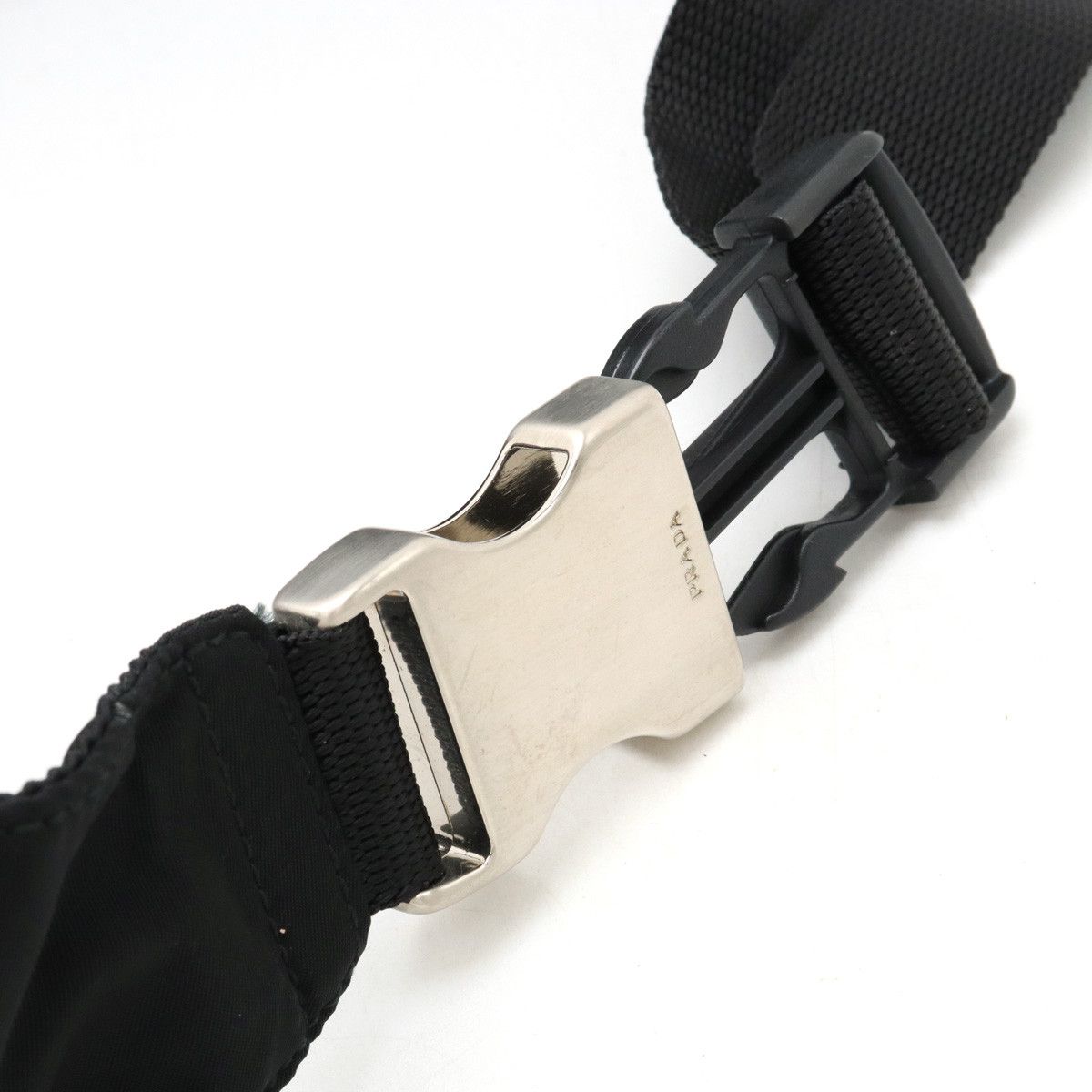 Prada Prada Prada Nylon Waist Bag Black Canvas Belt Bag in Great Condition Size ONE SIZE - 5 Thumbnail