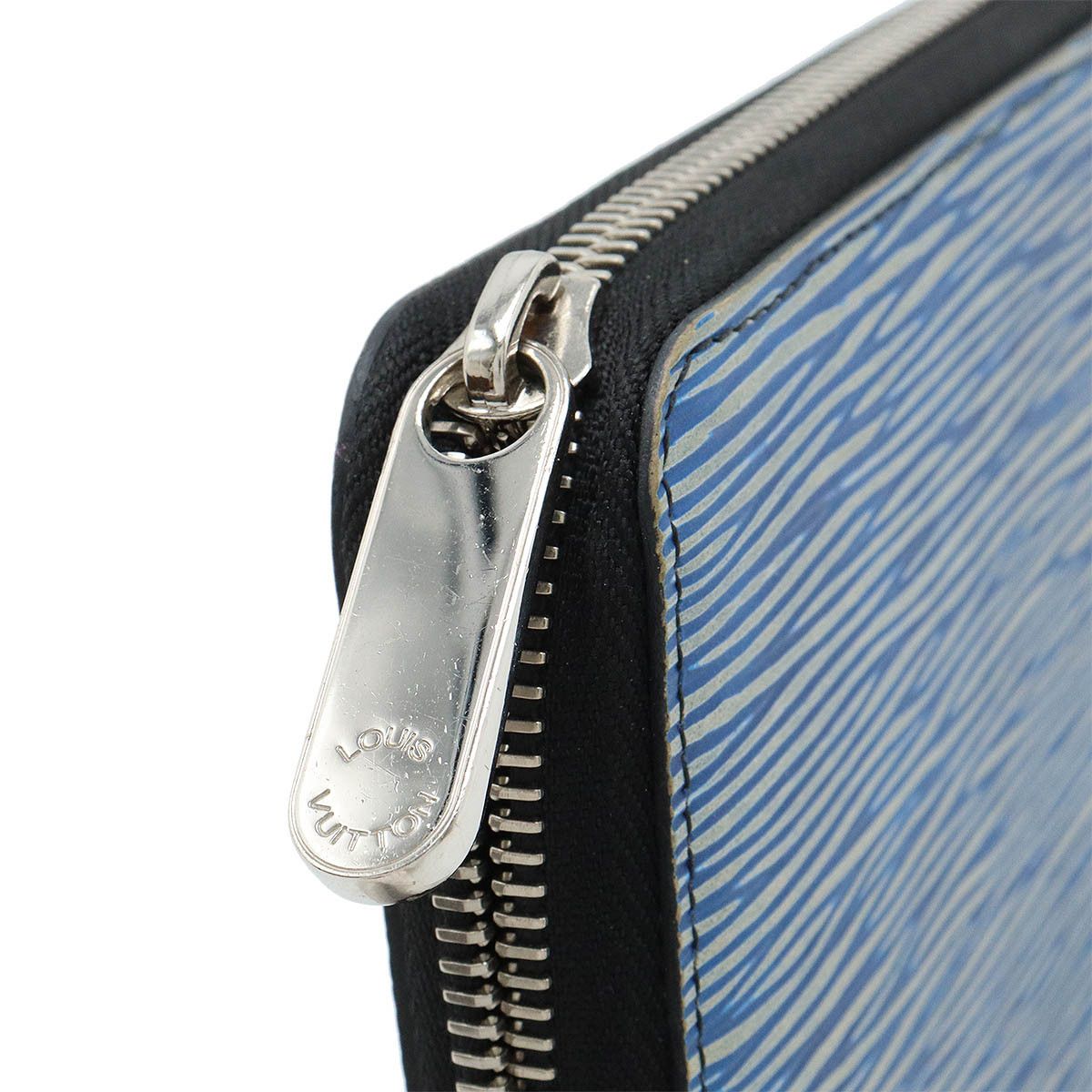 Louis Vuitton Louis Vuitton Louis Vuitton Epi Leather Denim Zippy Wallet M60957 Leather Long Wallet M60957 Size ONE SIZE - 4 Thumbnail
