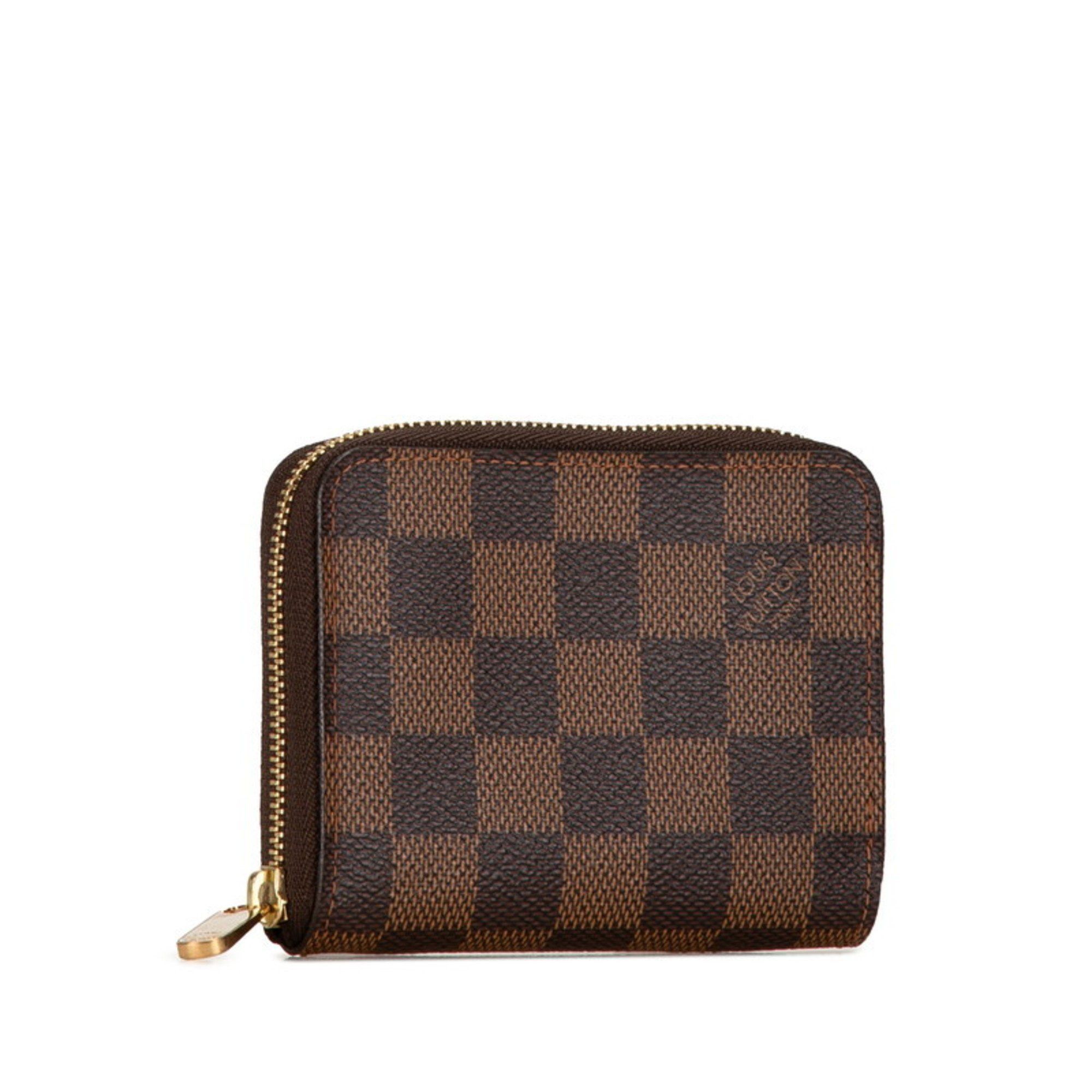 Louis Vuitton Louis Vuitton Damier Zippy Coin Purse Case N63070 Brown PVC Leather Women's LOUIS VUITTON Size ONE SIZE - 3 Thumbnail