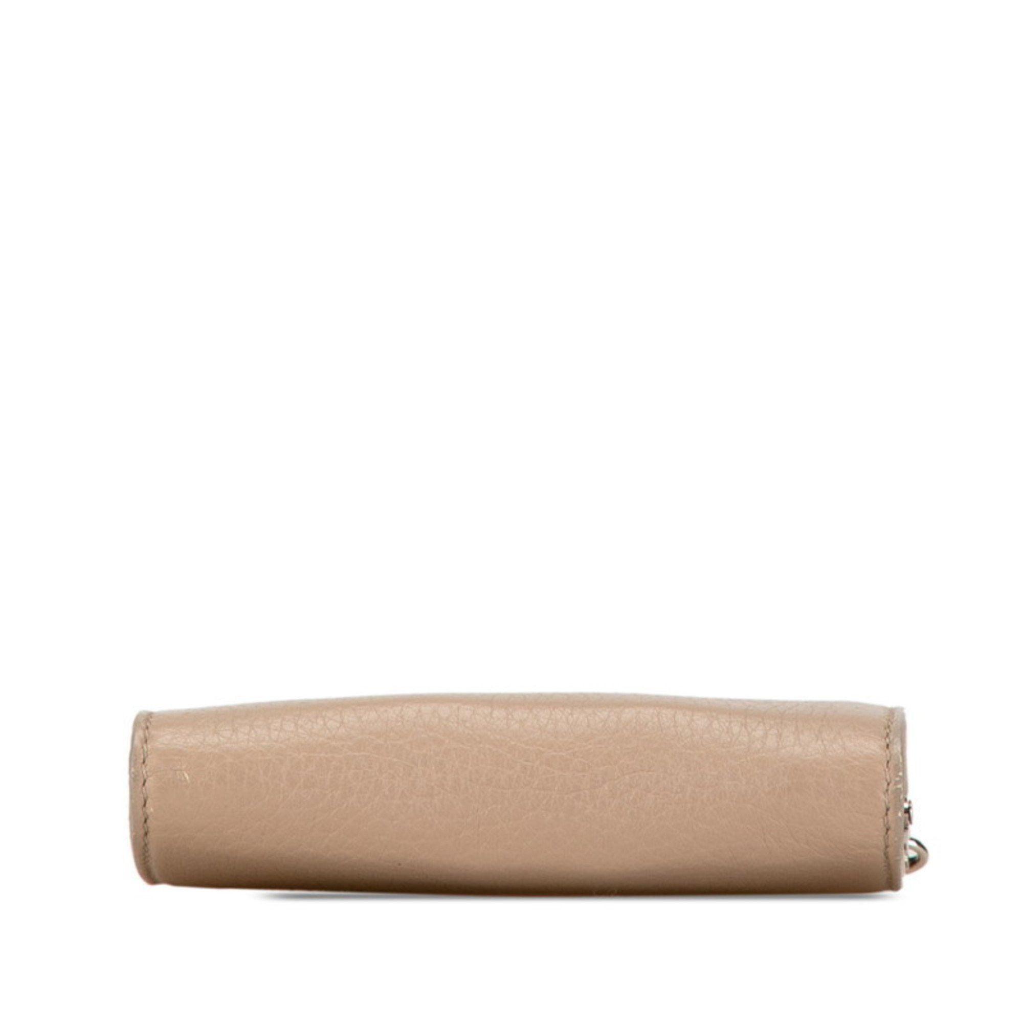 Bvlgari BVLGARI Chain Shoulder Wallet Greige Beige Leather Women's Size ONE SIZE - 5 Thumbnail