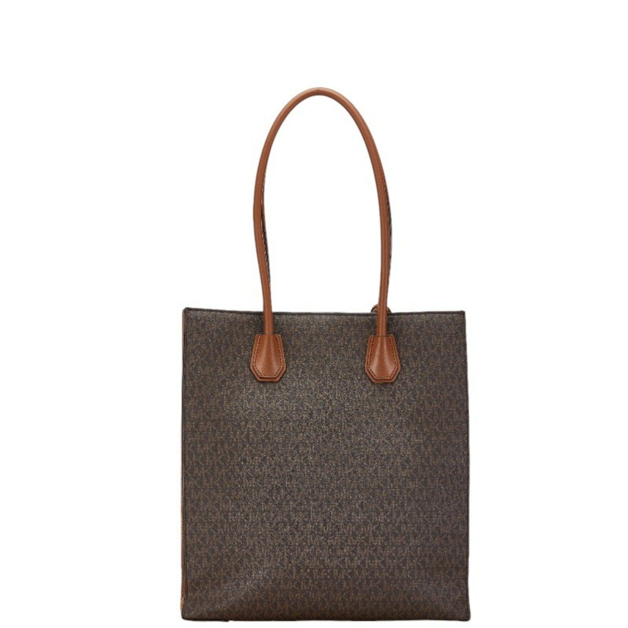 Michael Kors Michael Kors Signature Handbag Tote Bag 35F1GM9T3B Brown PVC Leather Women's Size ONE SIZE - 4 Thumbnail