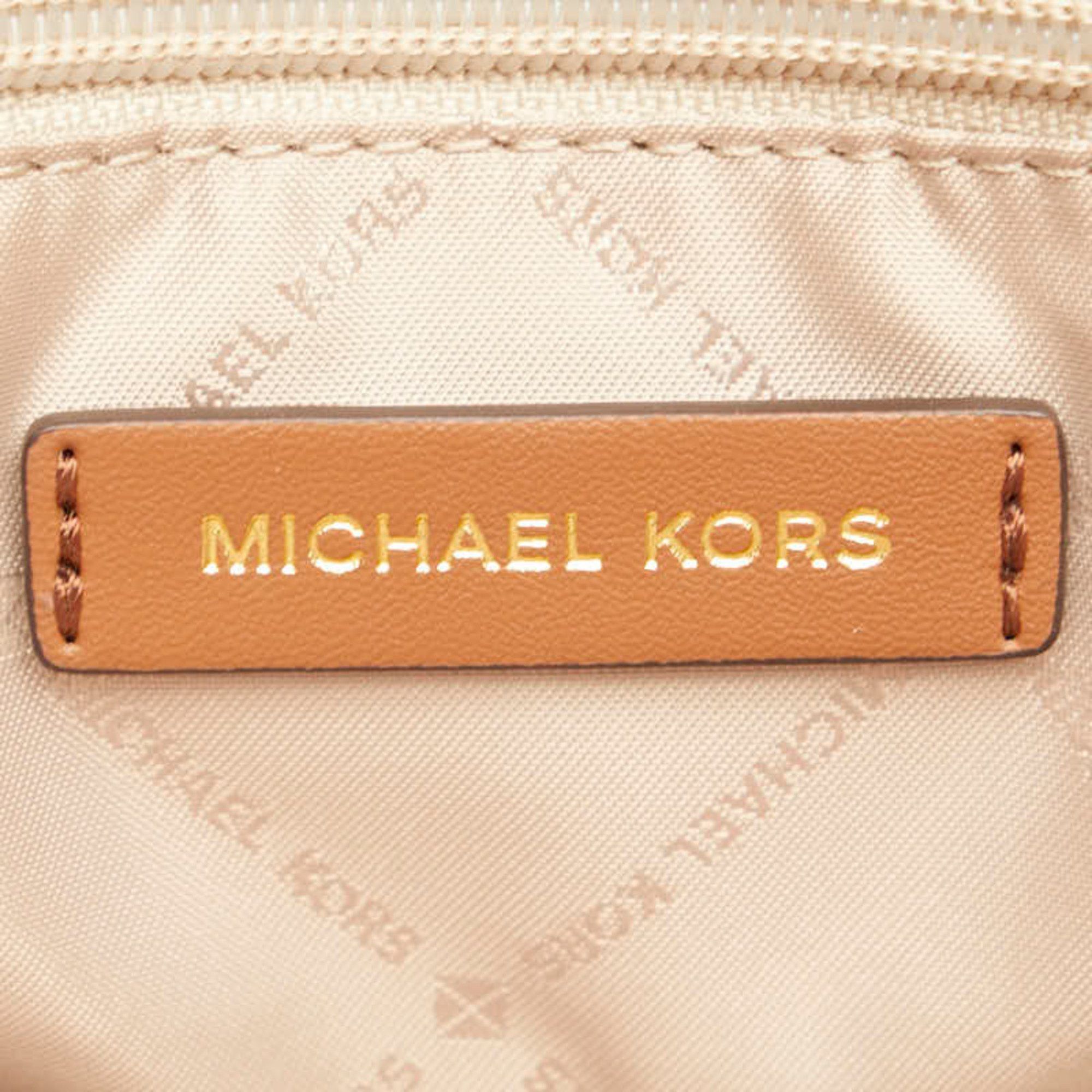 Michael Kors Michael Kors Signature Handbag Tote Bag 35F1GM9T3B Brown PVC Leather Women's Size ONE SIZE - 10 Thumbnail