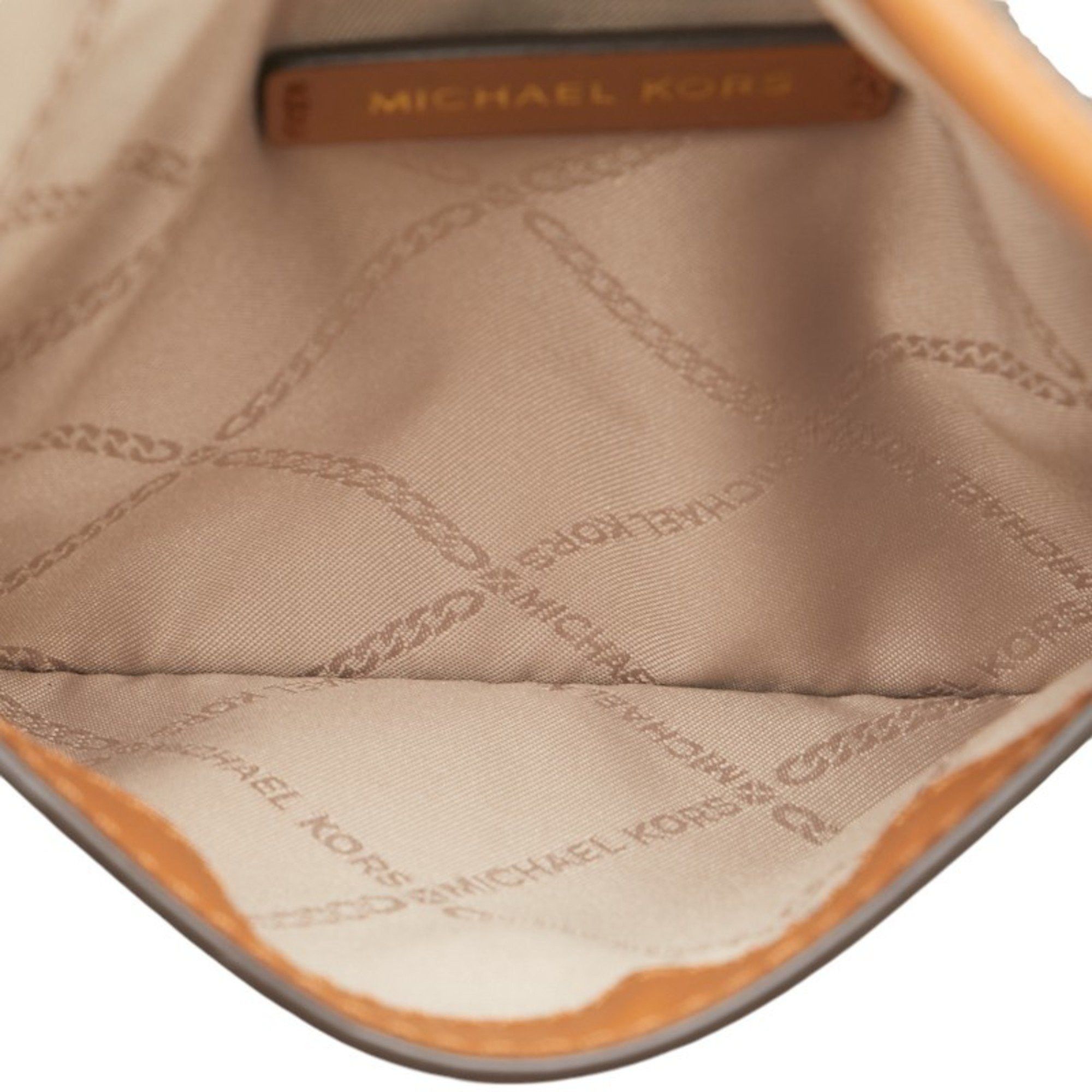 Michael Kors Michael Kors Signature Handbag Tote Bag 35F1GM9T3B Brown PVC Leather Women's Size ONE SIZE - 8 Thumbnail