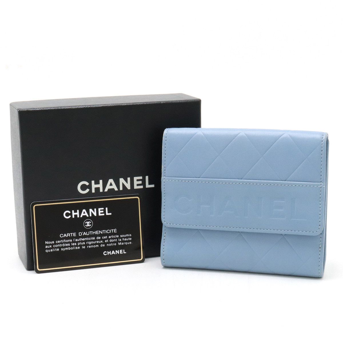 Chanel Chanel Chanel Leather Matelasse Logo Bifold Wallet Leather Short Wallet in Great Condition Size ONE SIZE - 7 Thumbnail