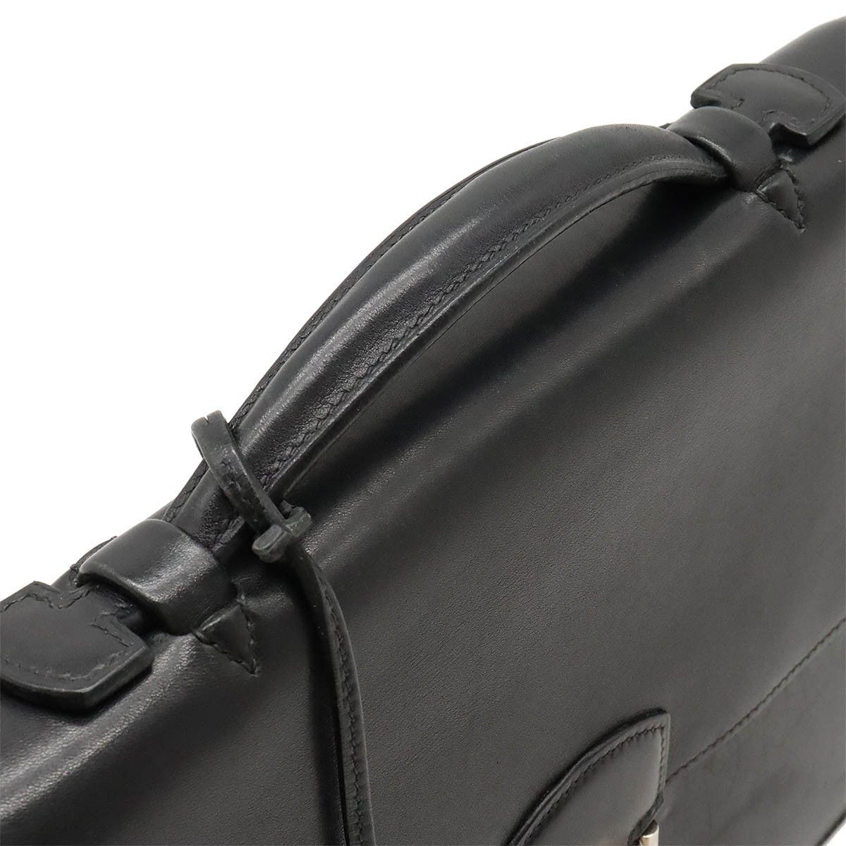 Hermes Hermes Hermes Leather Sac a Depeche 27 Briefcase Leather Business Bag in Good Condition Size ONE SIZE - 4 Thumbnail