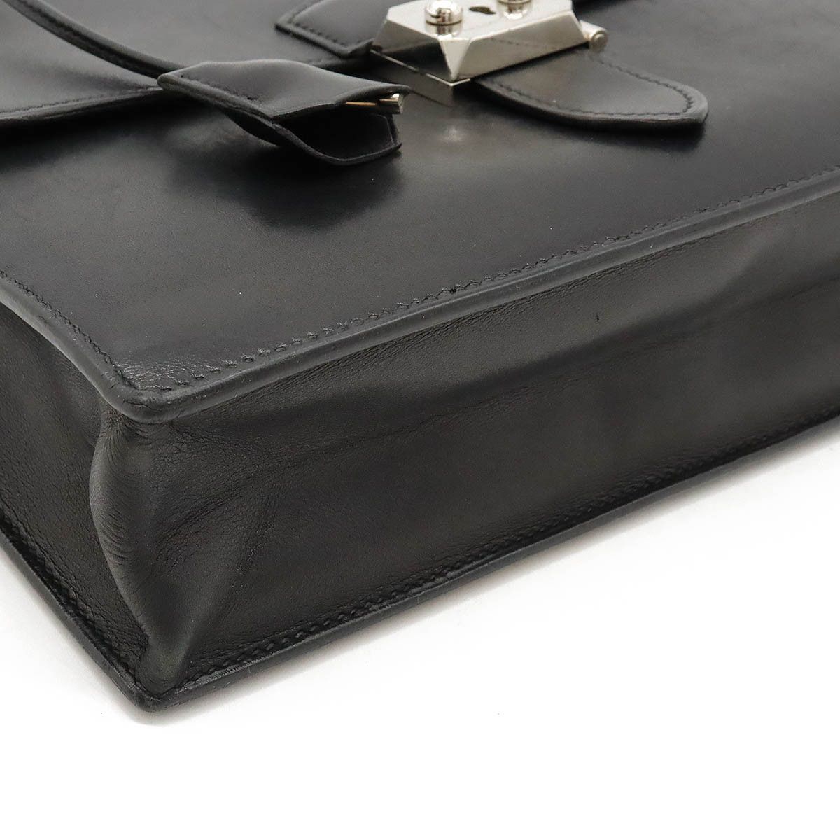 Hermes Hermes Hermes Leather Sac a Depeche 27 Briefcase Leather Business Bag in Good Condition Size ONE SIZE - 3 Thumbnail