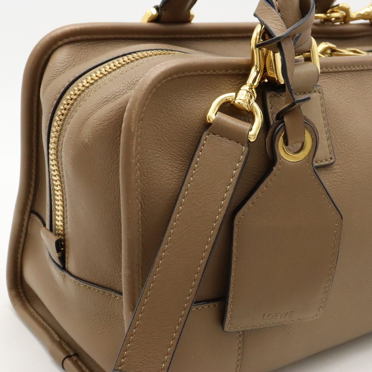 Loewe Loewe Loewe Leather Amazona 28 Anagram Handbag 2WAY Leather Handbag 352.30.N03 in Very Good Condition Size ONE SIZE - 9 Thumbnail