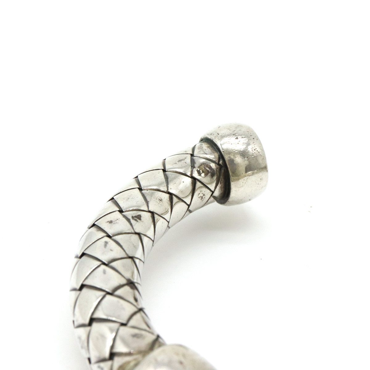 Bottega Veneta Bottega Veneta Bottega Veneta Intrecciato SV925 Leather Bracelet Metal Bracelet in Very Good Condition Size ONE SIZE - 5 Thumbnail