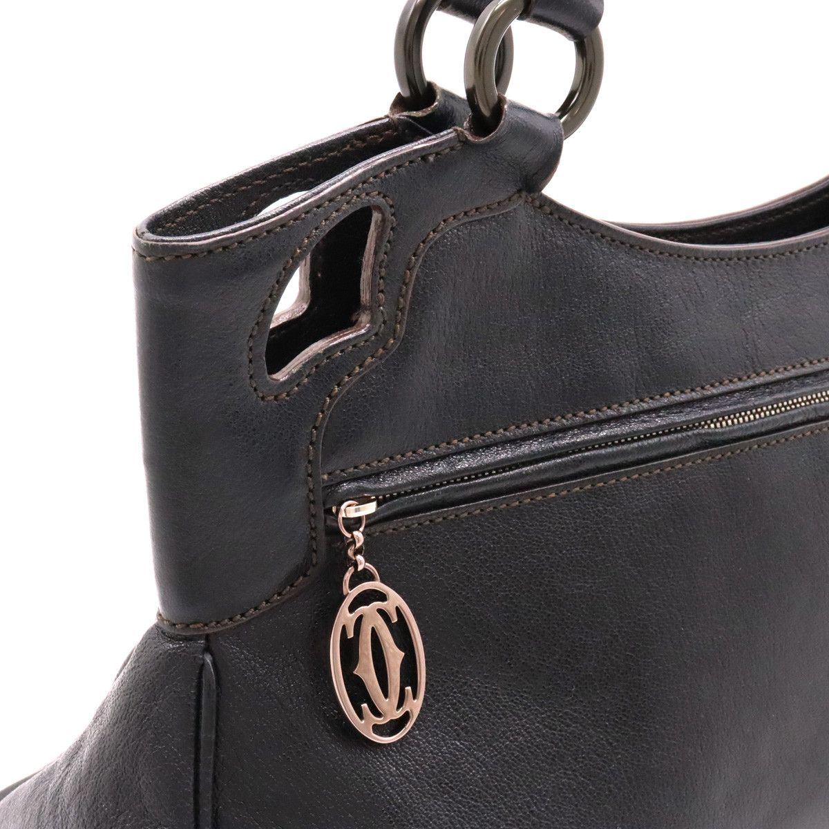 Cartier Cartier Cartier Marcello de Cartier Calf Leather Handbag Leather Handbag in Great Condition Size ONE SIZE - 8 Thumbnail