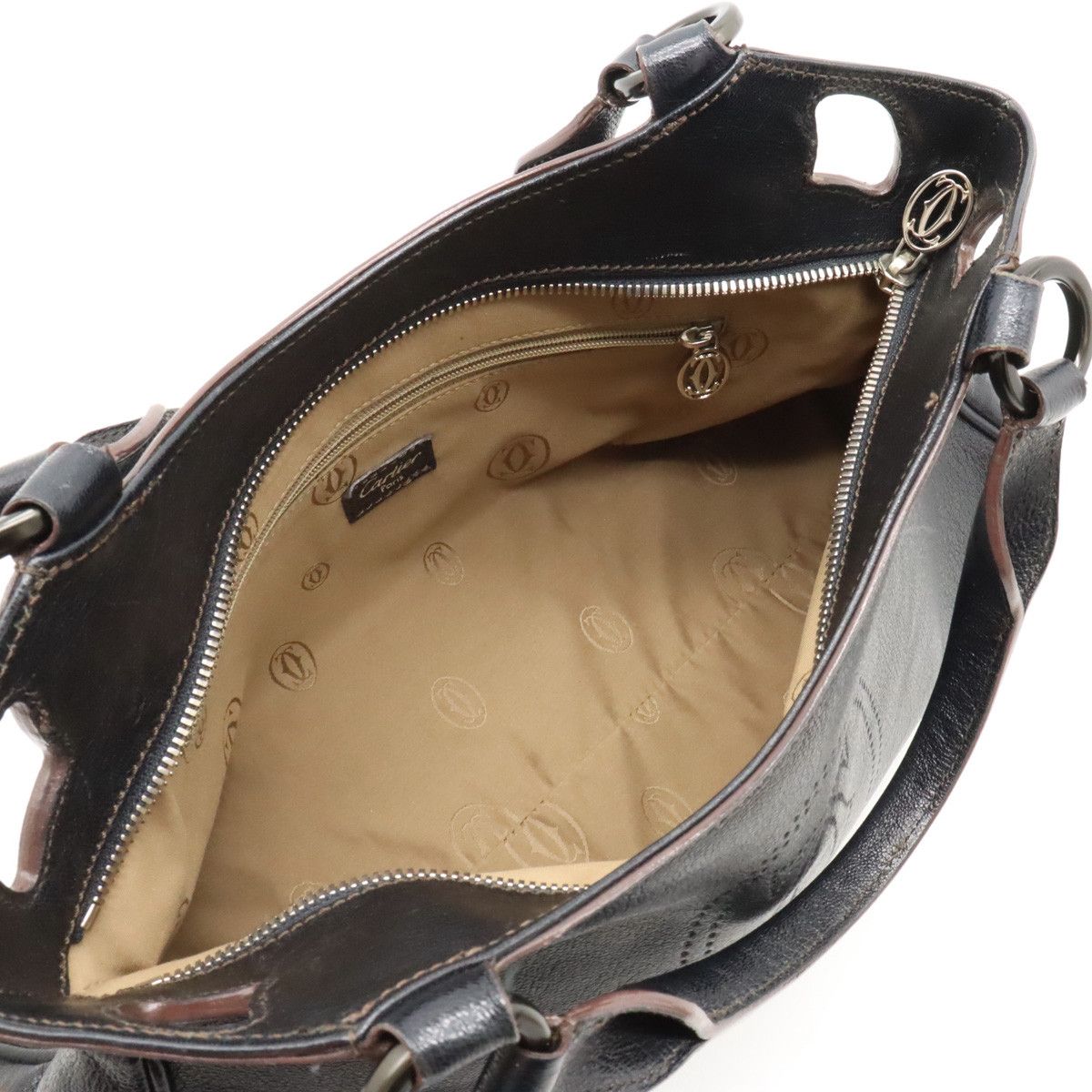 Cartier Cartier Cartier Marcello de Cartier Calf Leather Handbag Leather Handbag in Great Condition Size ONE SIZE - 6 Thumbnail