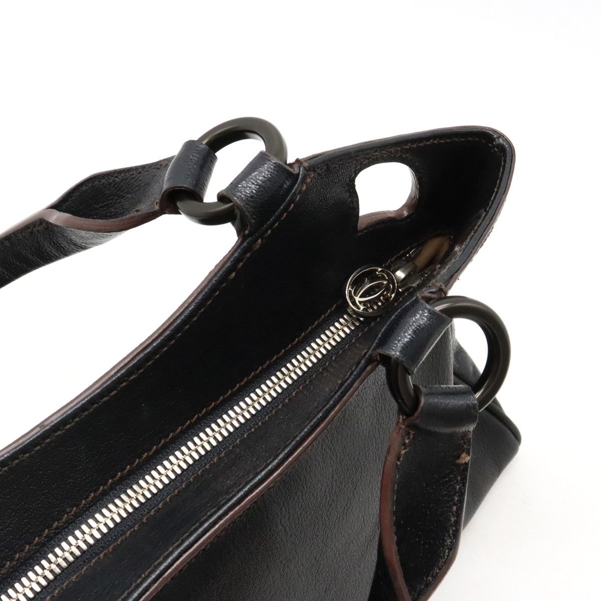 Cartier Cartier Cartier Marcello de Cartier Calf Leather Handbag Leather Handbag in Great Condition Size ONE SIZE - 5 Thumbnail