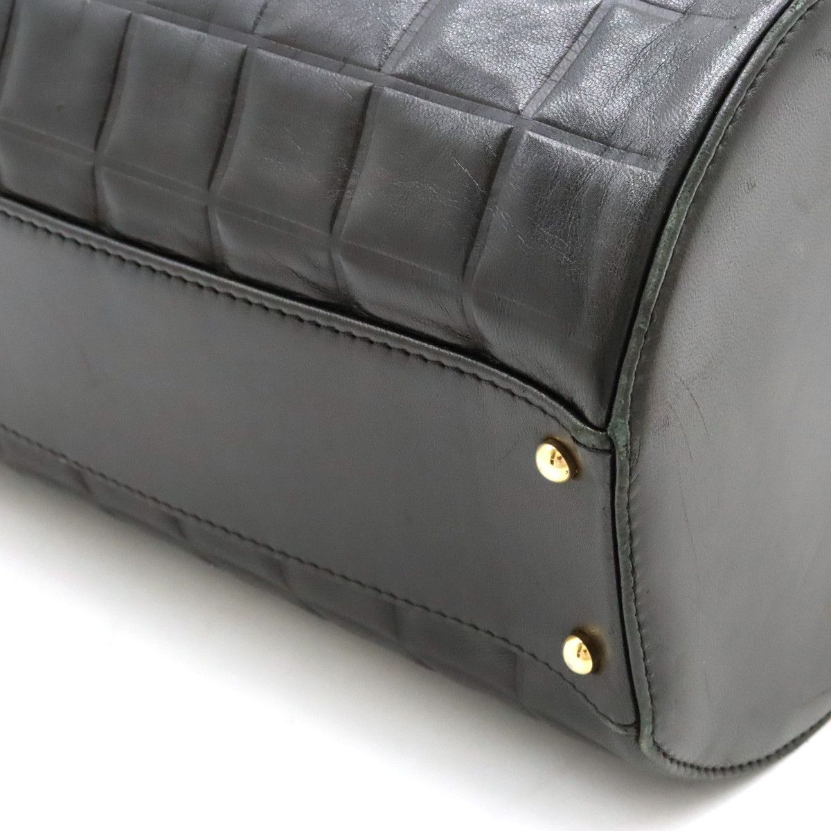 Chanel Chanel Chanel Leather Chocobar Handbag Leather Handbag in Very Good Condition Size ONE SIZE - 3 Thumbnail