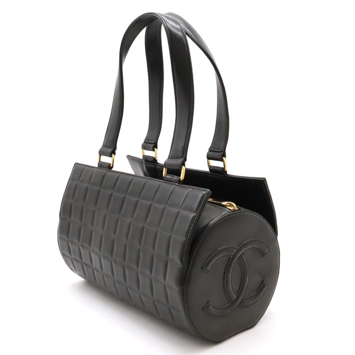 Chanel Chanel Chanel Leather Chocobar Handbag Leather Handbag in Very Good Condition Size ONE SIZE - 2 Thumbnail