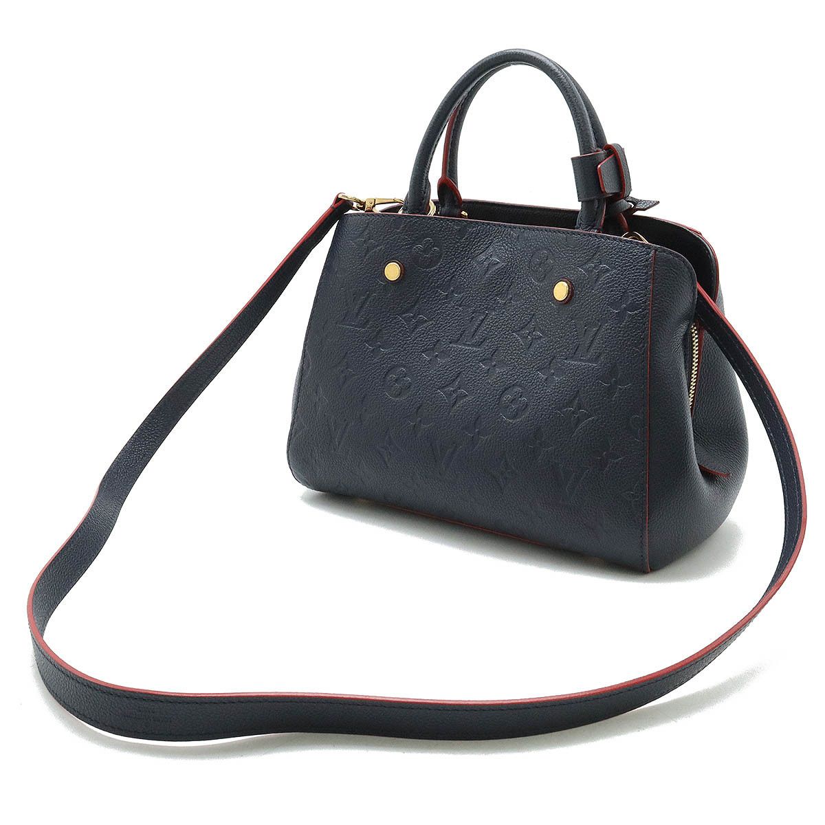 Louis Vuitton Louis Vuitton Louis Vuitton Monogram Empreinte Montaigne BB Handbag M42747 Leather Handbag M42747 in Very Good Condition Size ONE SIZE - 2 Thumbnail