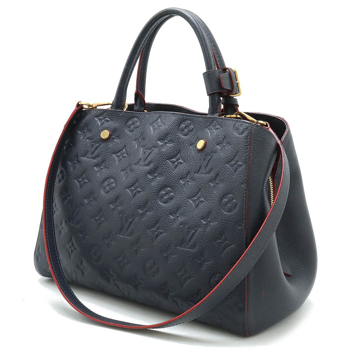 Louis Vuitton Louis Vuitton Louis Vuitton Monogram Empreinte Montaigne MM Handbag M42746 Leather Handbag M42746 in Very Good Condition Size ONE SIZE - 2 Thumbnail