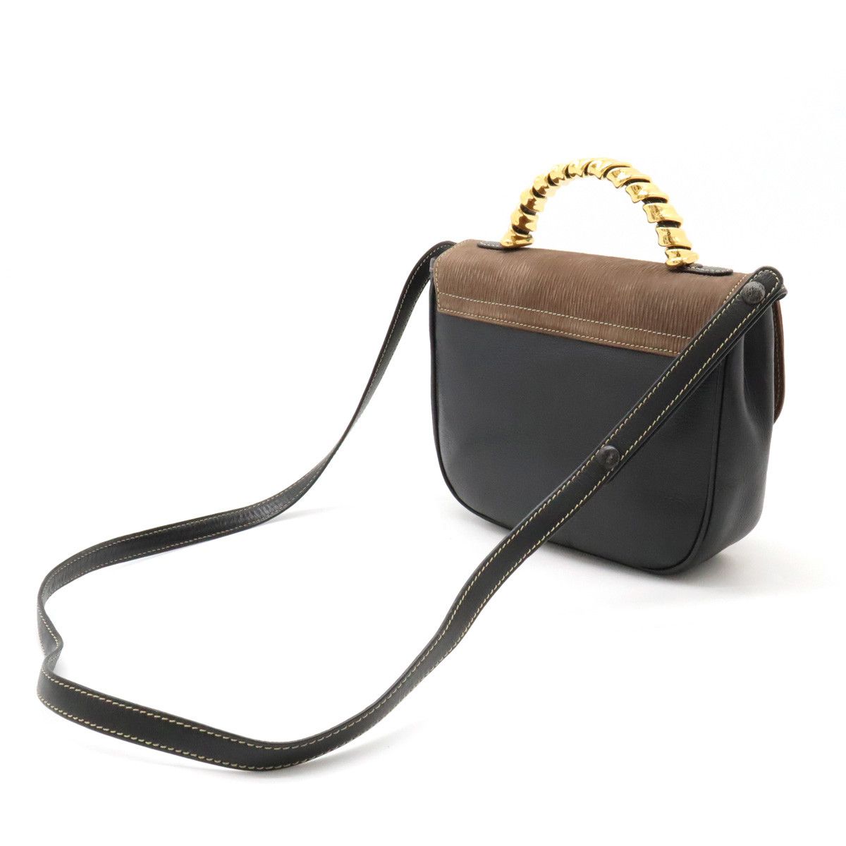 Loewe Loewe Loewe Velazquez Twist Leather/Nubuck Handbag 2WAY Leather Handbag in Very Good Condition Size ONE SIZE - 2 Thumbnail