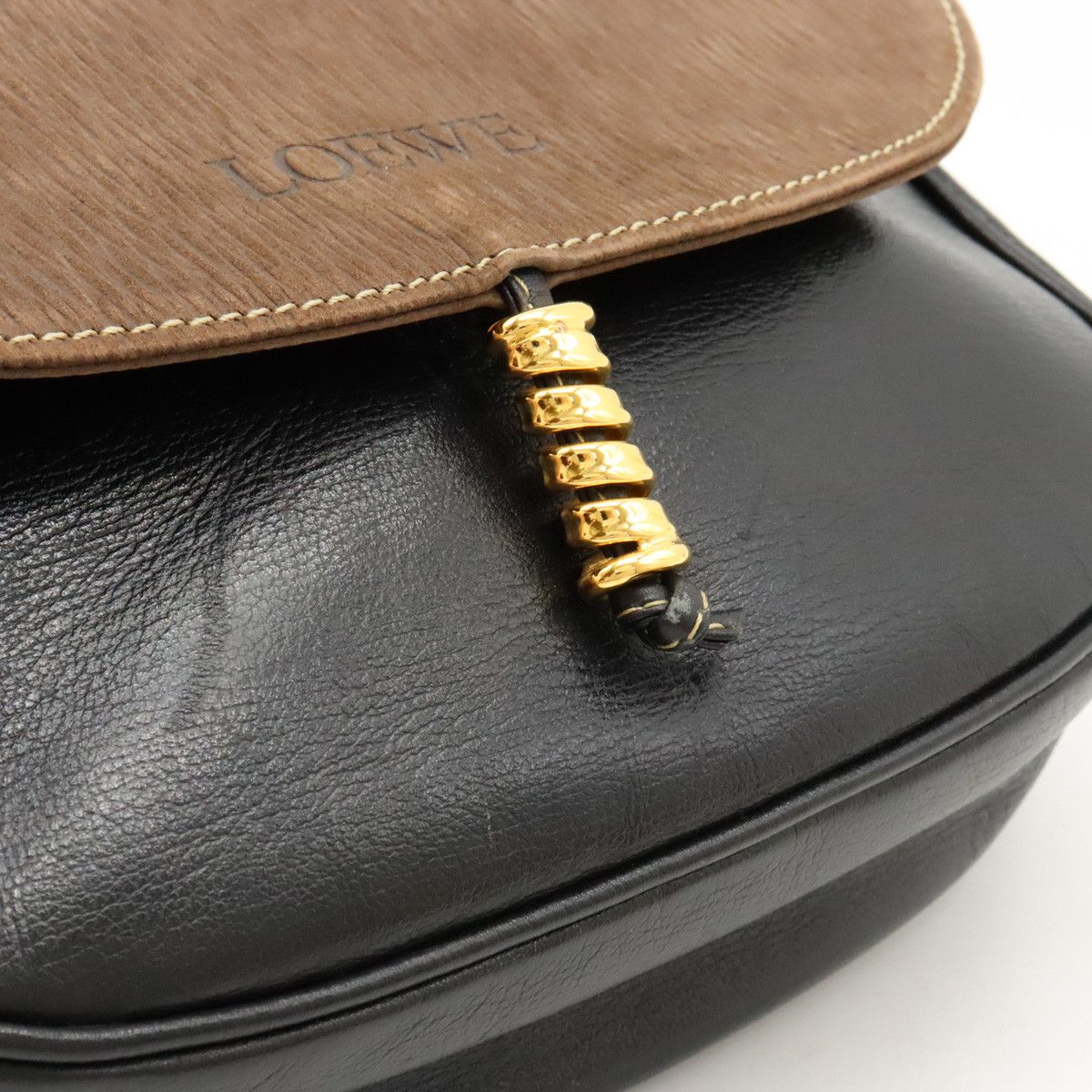 Loewe Loewe Loewe Velazquez Twist Leather/Nubuck Handbag 2WAY Leather Handbag in Very Good Condition Size ONE SIZE - 5 Thumbnail