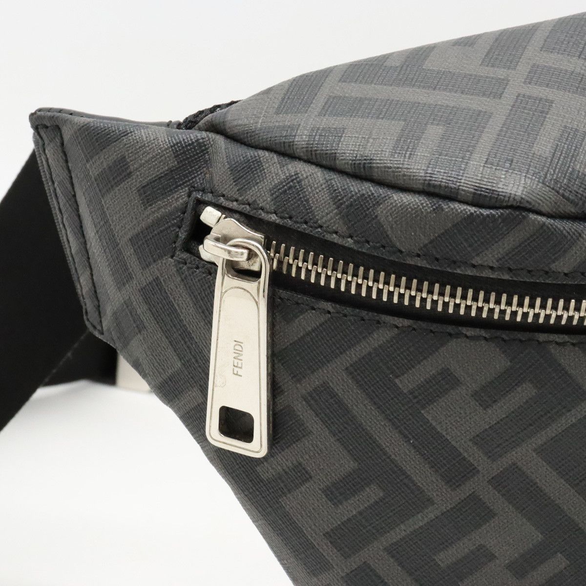 Fendi Fendi Fendi Zucca Pattern Diagonal Belt Bag Coated Canvas/Leather Canvas Belt Bag 7VA434 in Very Good Condition Size ONE SIZE - 4 Thumbnail