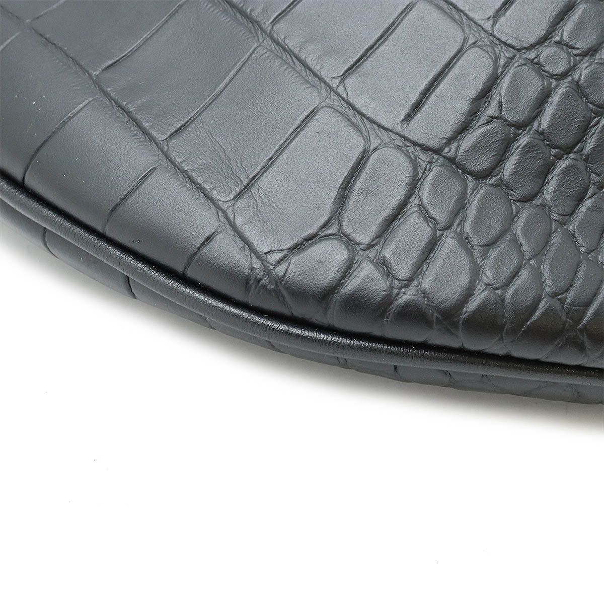 Jimmy Choo Jimmy Choo Jimmy Choo Croc-Embossed Leather Waist Bag Leather Belt Bag in Great Condition Size ONE SIZE - 3 Thumbnail