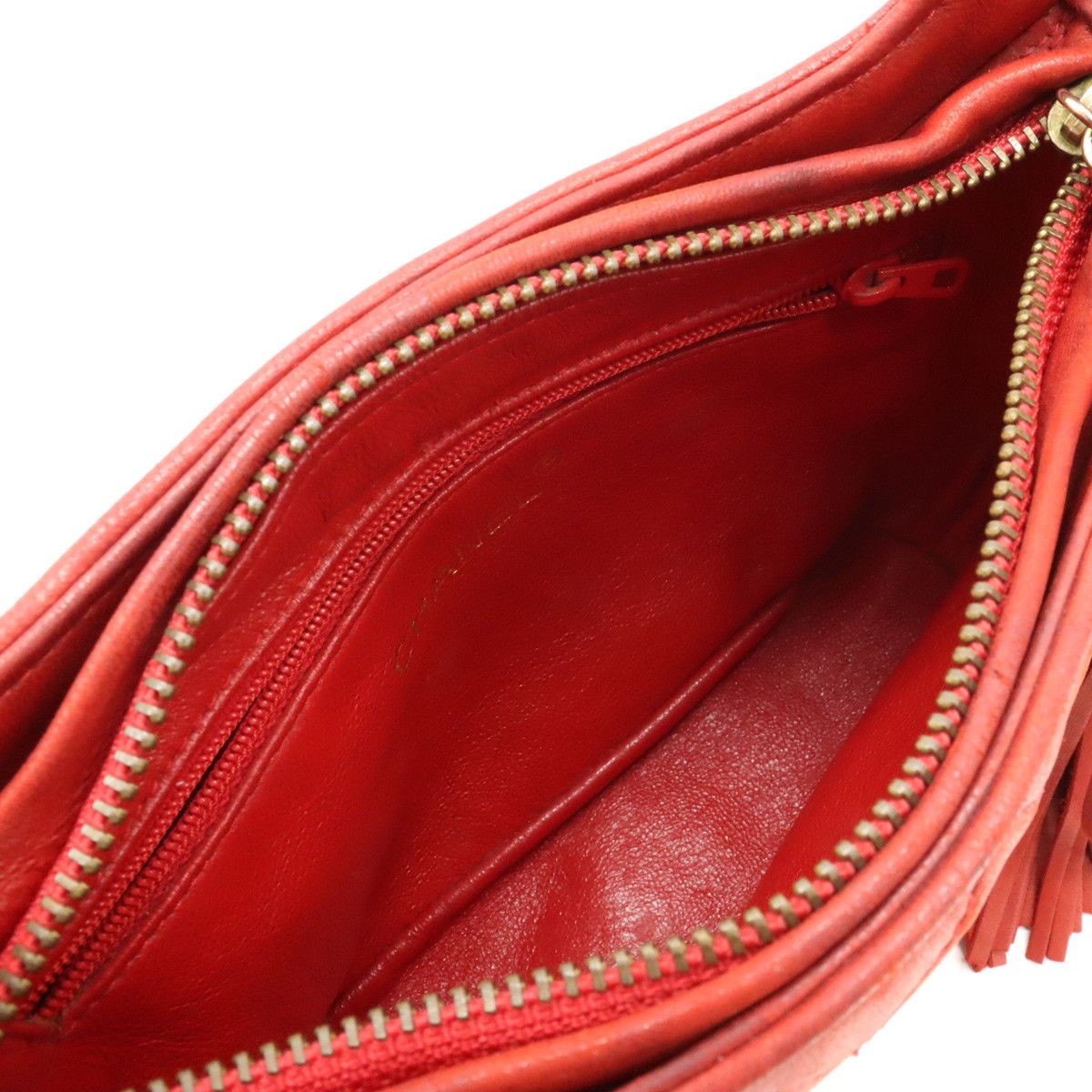 Chanel Chanel Chanel Lambskin Matelasse Coco Mark Shoulder Bag Pochette Leather Crossbody Bag in Good Condition Size ONE SIZE - 5 Thumbnail
