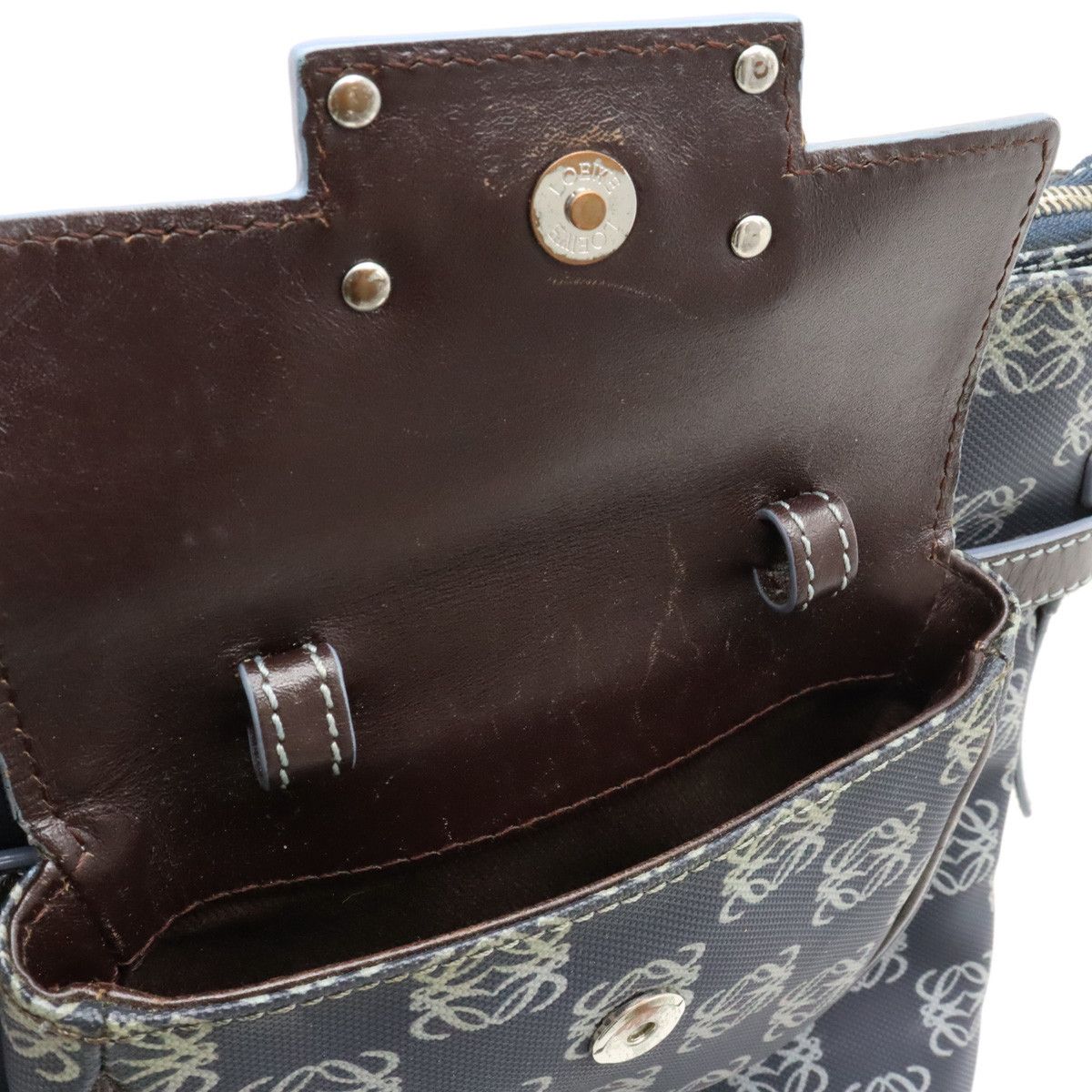Loewe Loewe Loewe Anagram PVC Leather Shoulder Bag with Pouch Plastic Crossbody Bag in Good Condition Size ONE SIZE - 9 Thumbnail