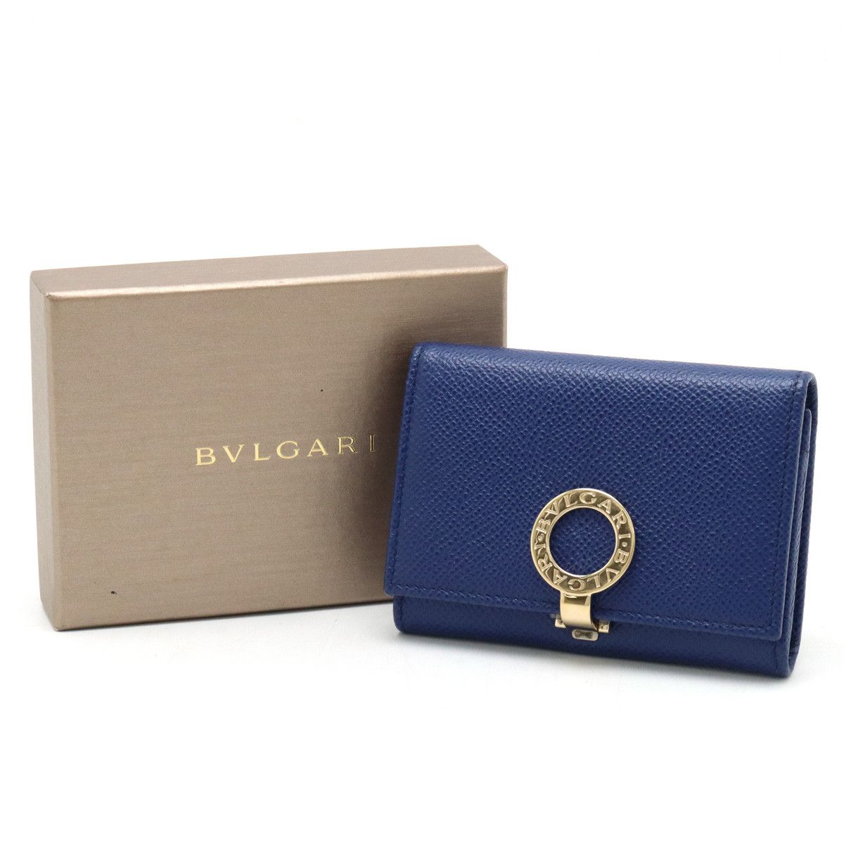 Bvlgari Bvlgari Bvlgari Grain Leather Logo Clip Card Case 30420 Leather Business card case 30420 in Pristine Condition Size ONE SIZE - 9 Thumbnail