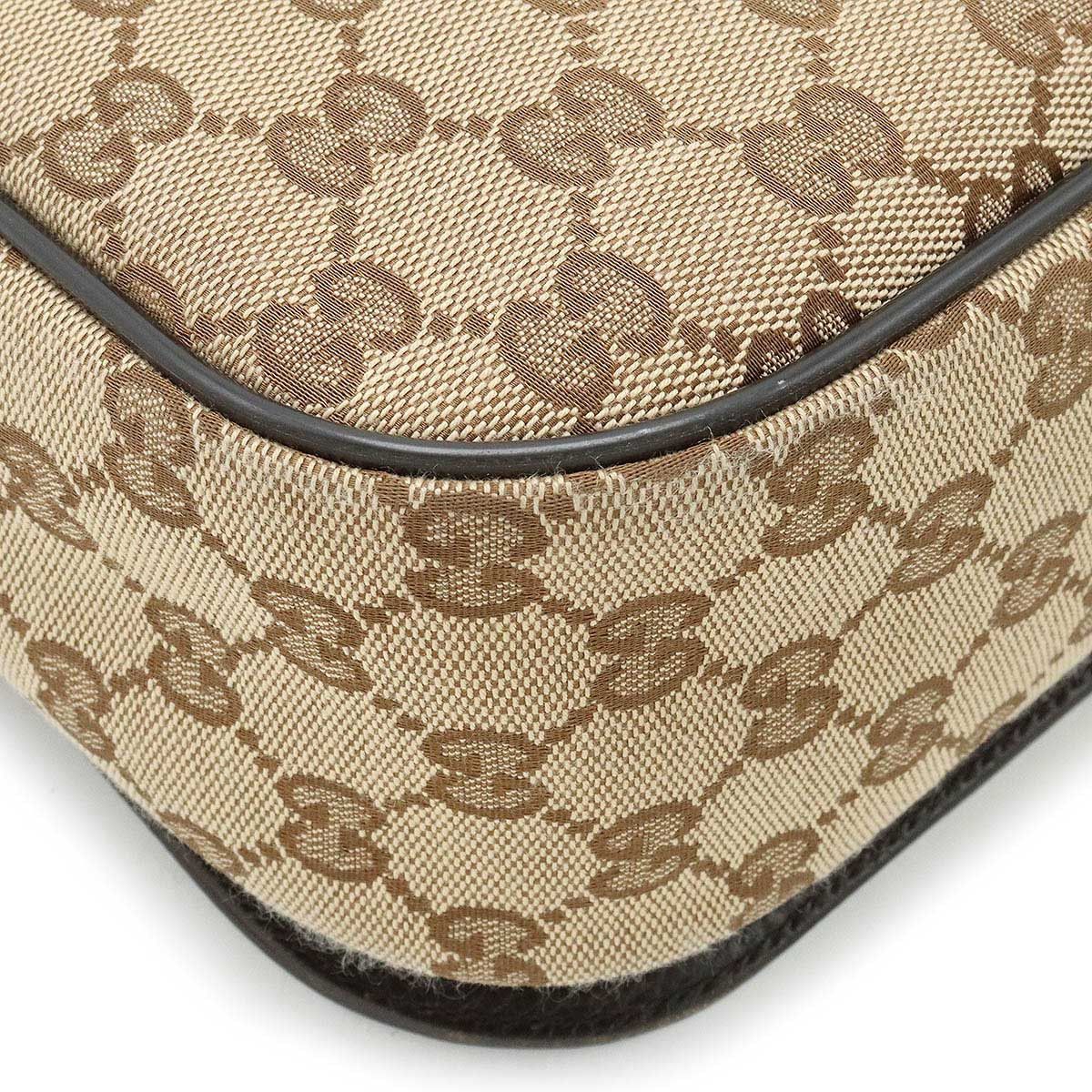 Gucci Gucci Gucci GG Canvas Leather Shoulder Bag 449172 Canvas Crossbody Bag 449172 in Great Condition Size ONE SIZE - 3 Thumbnail