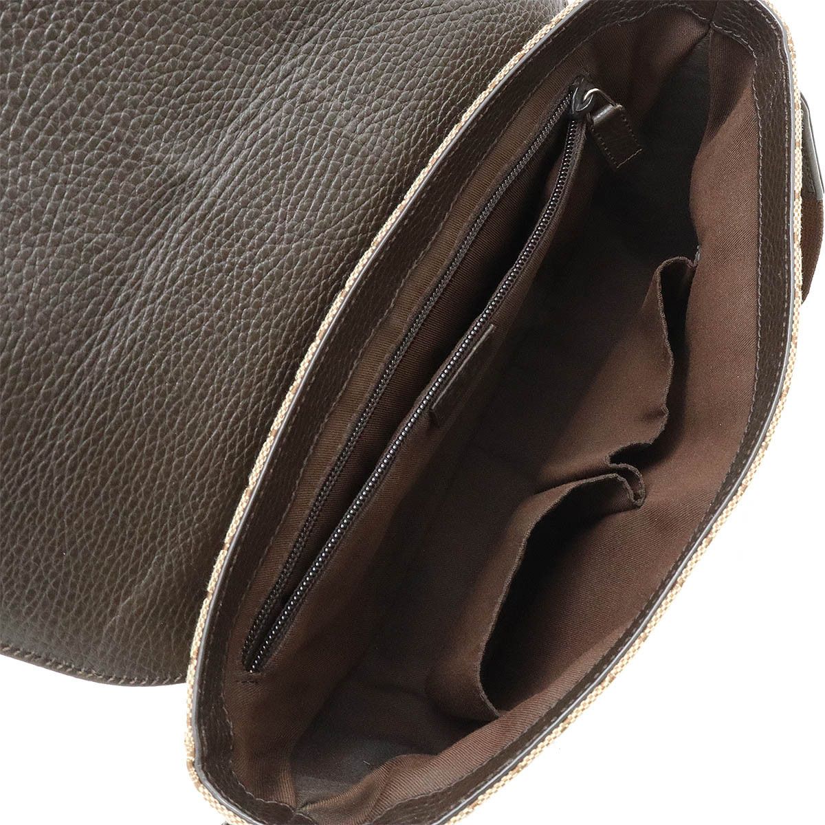 Gucci Gucci Gucci GG Canvas Leather Shoulder Bag 449172 Canvas Crossbody Bag 449172 in Great Condition Size ONE SIZE - 6 Thumbnail