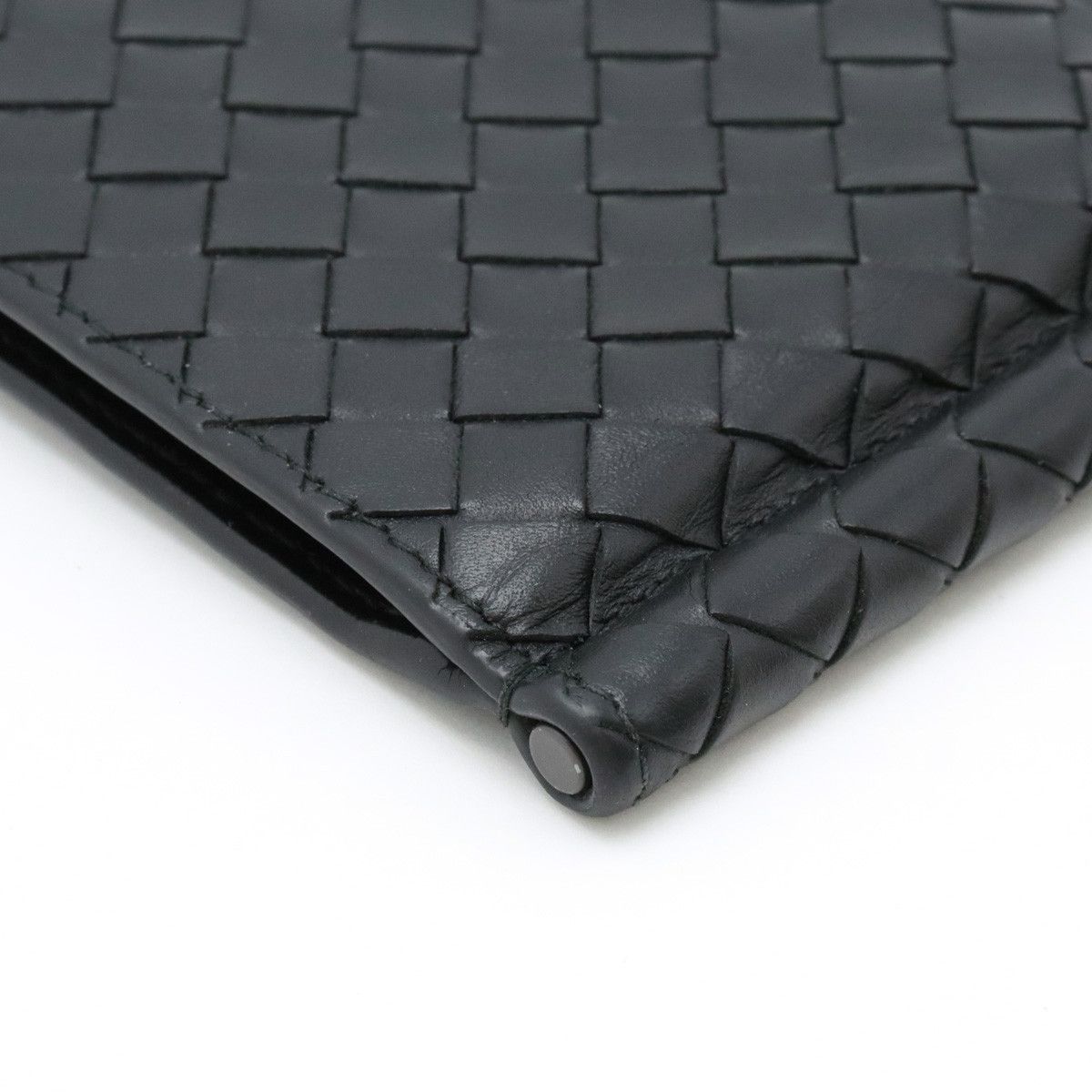 Bottega Veneta Bottega Veneta Bottega Veneta Leather Intrecciato Money Clip Wallet 123180 Leather Short Wallet 123180 in Very Good Condition Size ONE SIZE - 3 Thumbnail