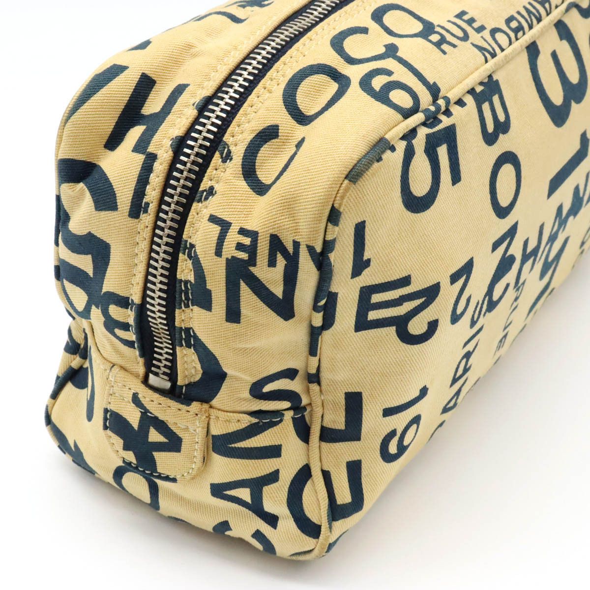 Chanel Chanel Chanel Canvas Bicy Line Multi Pouch Makeup Bag Canvas Vanity Bag in Good Condition Size ONE SIZE - 8 Thumbnail