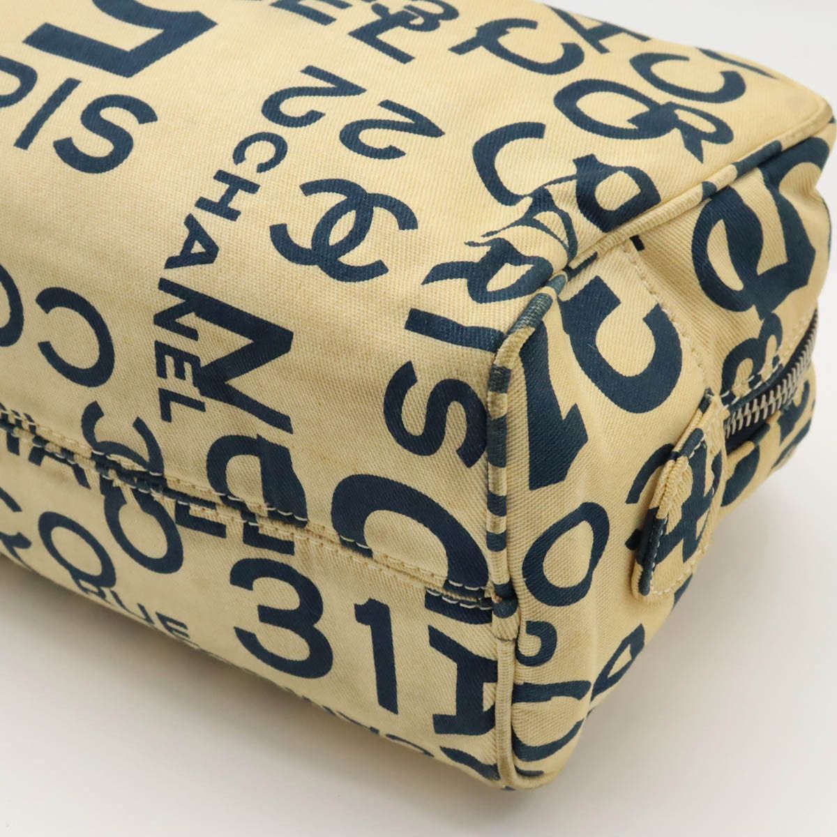 Chanel Chanel Chanel Canvas Bicy Line Multi Pouch Makeup Bag Canvas Vanity Bag in Good Condition Size ONE SIZE - 3 Thumbnail