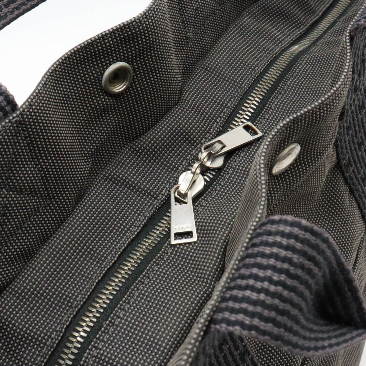 Hermes Hermes Hermes Canvas Herline Tote MM Bag Canvas Tote Bag in Very Good Condition Size ONE SIZE - 6 Thumbnail